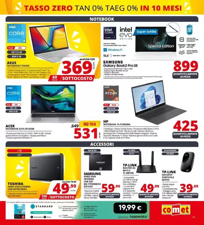 Sottocosto da Comet! da 8 maggio a 21 maggio di 2025 - Pagina del volantino 11