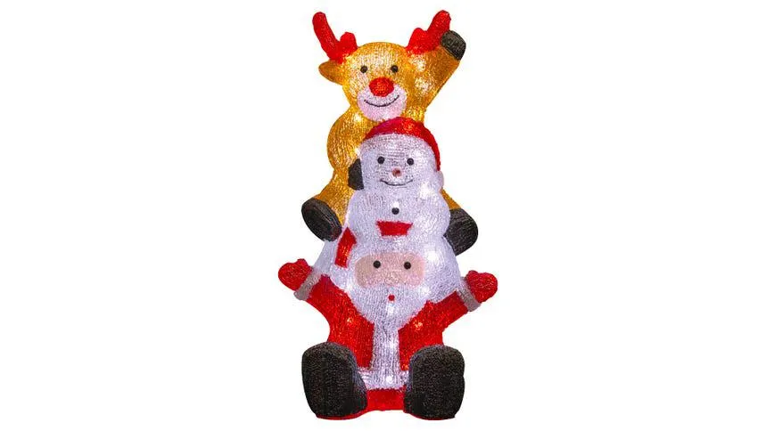 Tris Natalizio decorazione natalizia led da esterno