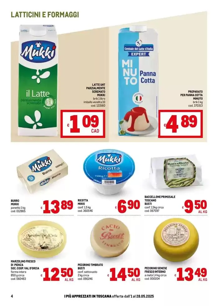 Sapori d'Italia -Toscana da 2 maggio a 28 maggio di 2025 - Pagina del volantino 4