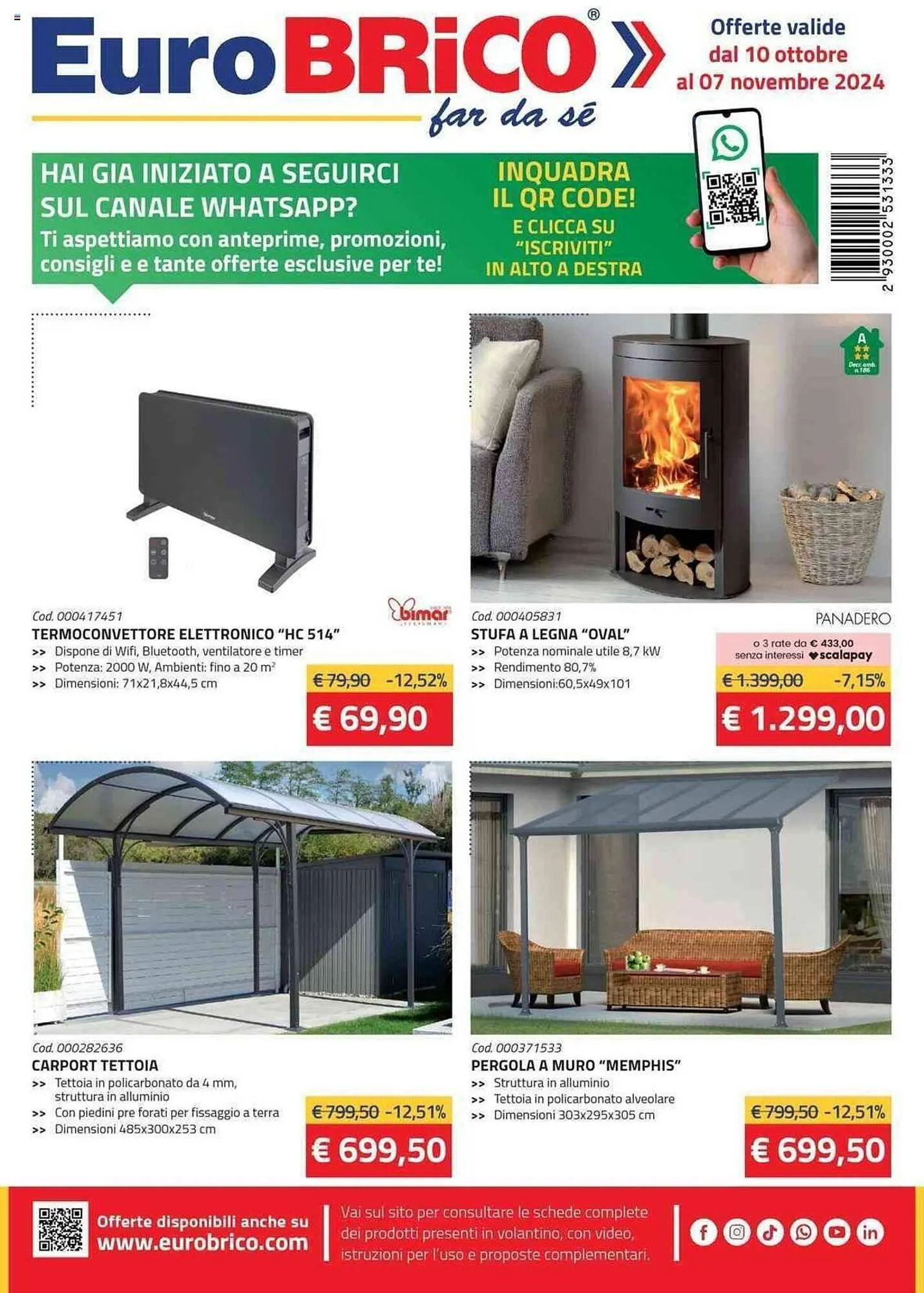 Volantino Eurobrico da 10 ottobre a 7 novembre di 2024 - Pagina del volantino 1