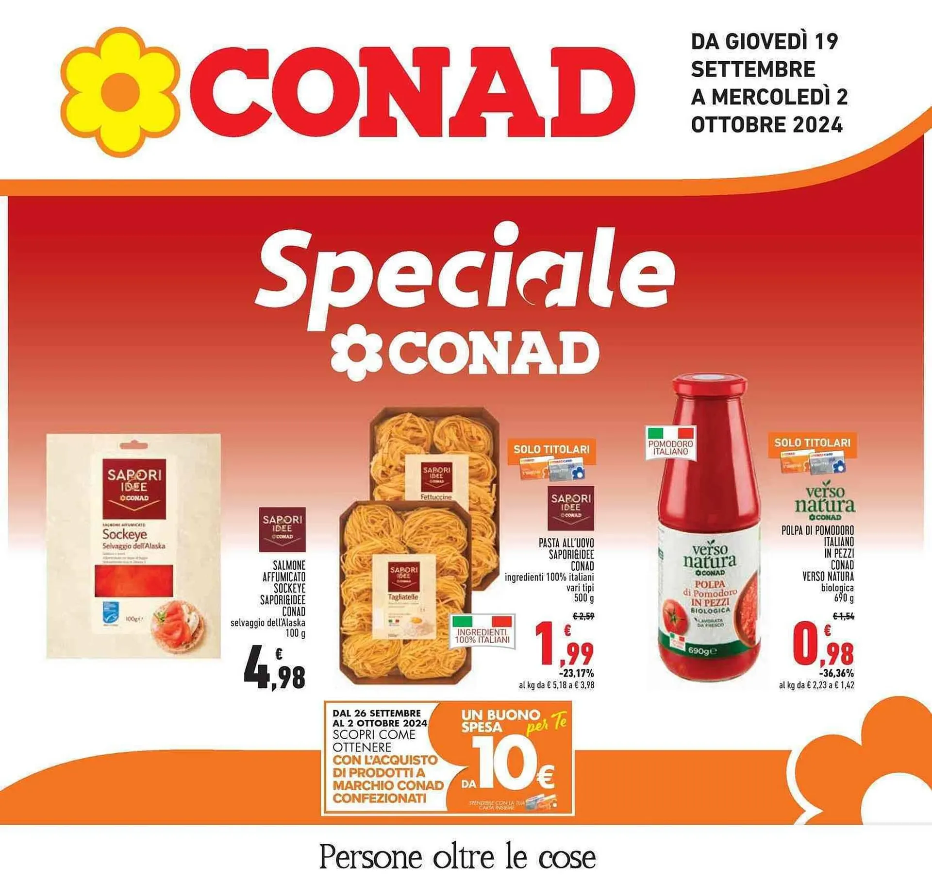 Volantino Conad da 19 settembre a 2 ottobre di 2024 - Pagina del volantino 1