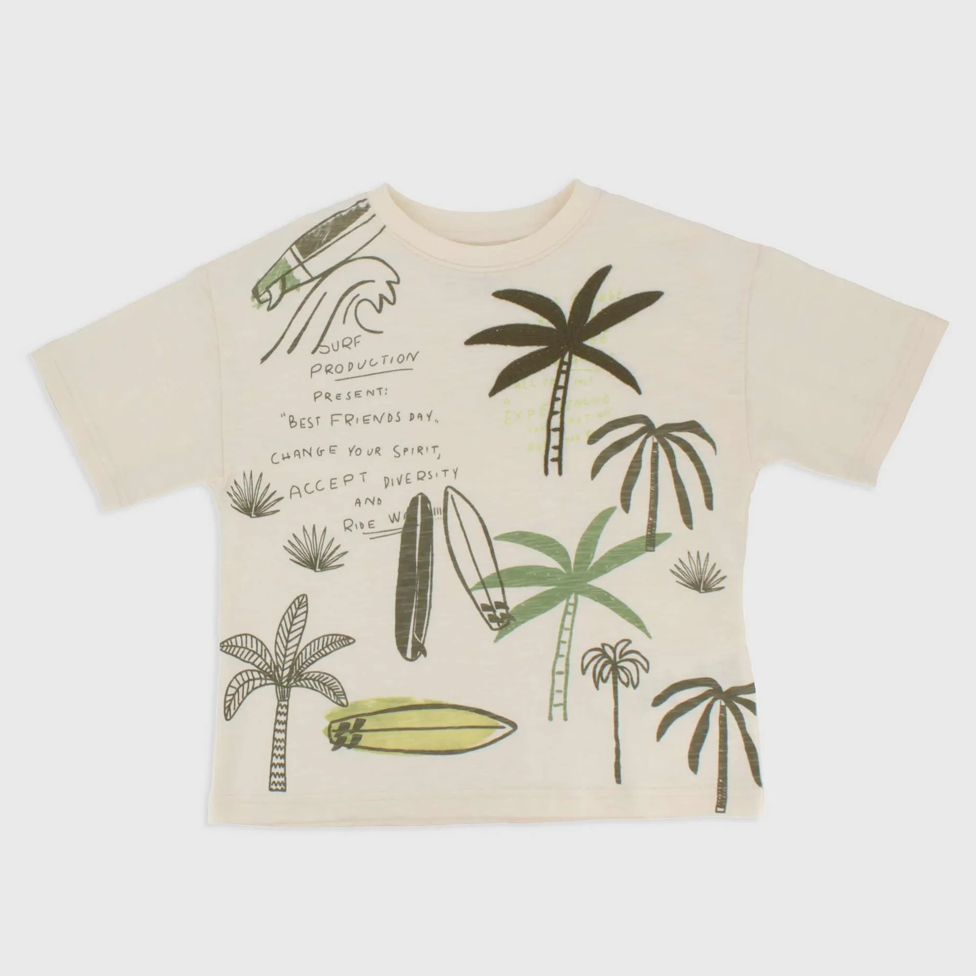 Maglietta oversize in jersey da Bambino, BIANCO