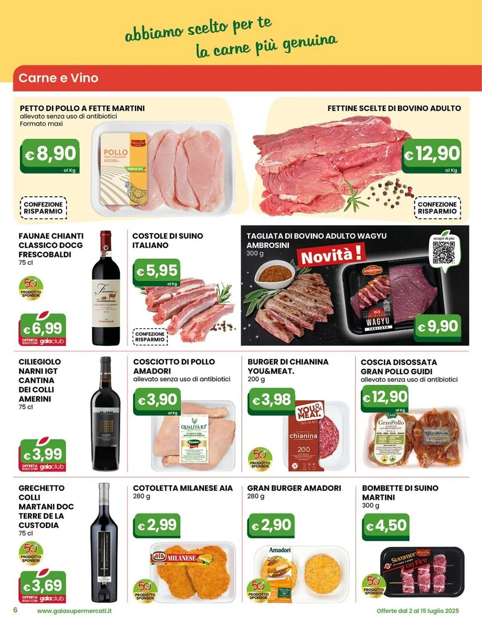 Volantino Gala Supermercati da 2 luglio a 15 luglio di 2025 - Pagina del volantino 6