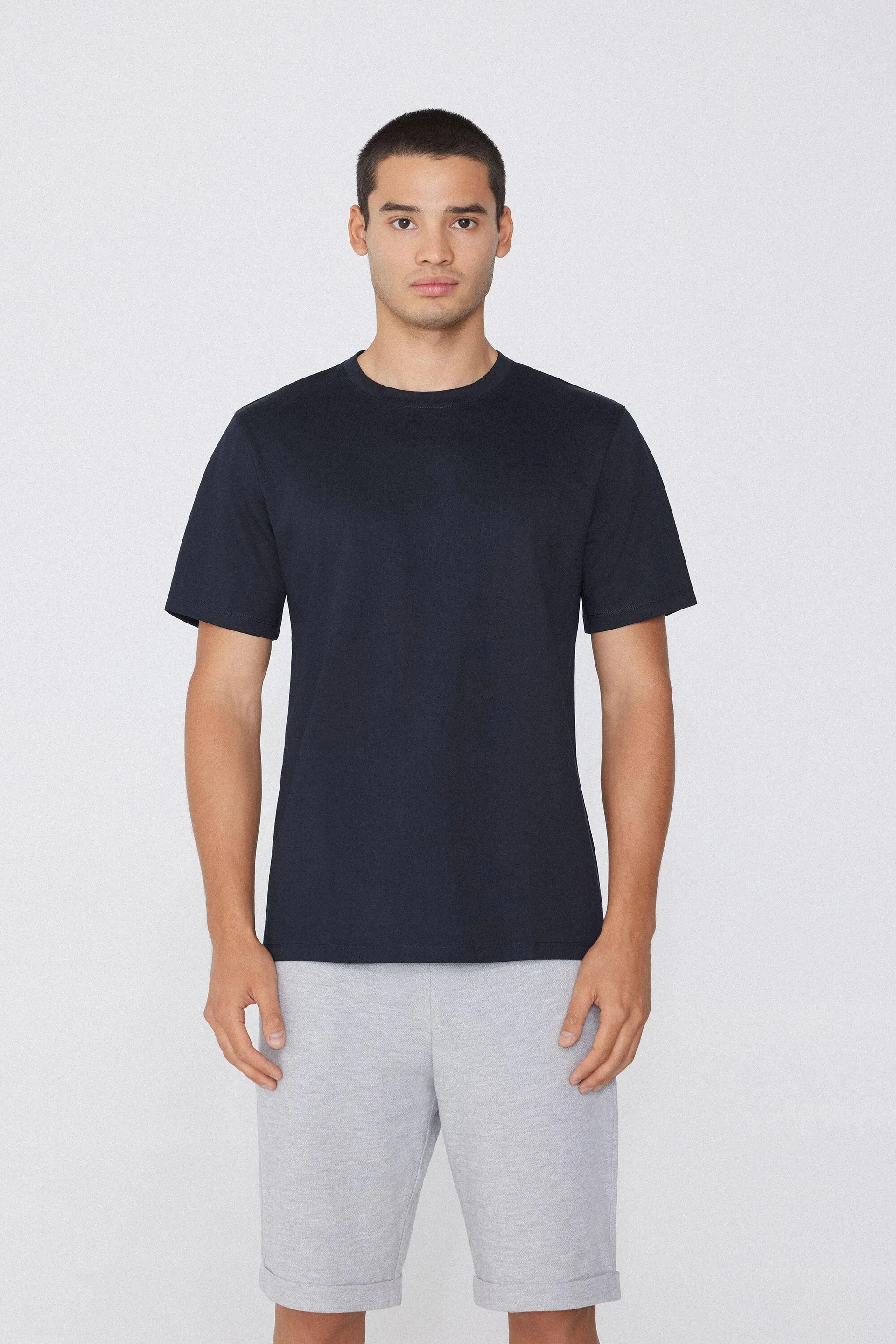 T-Shirt in 100% Cotone a Girocollo