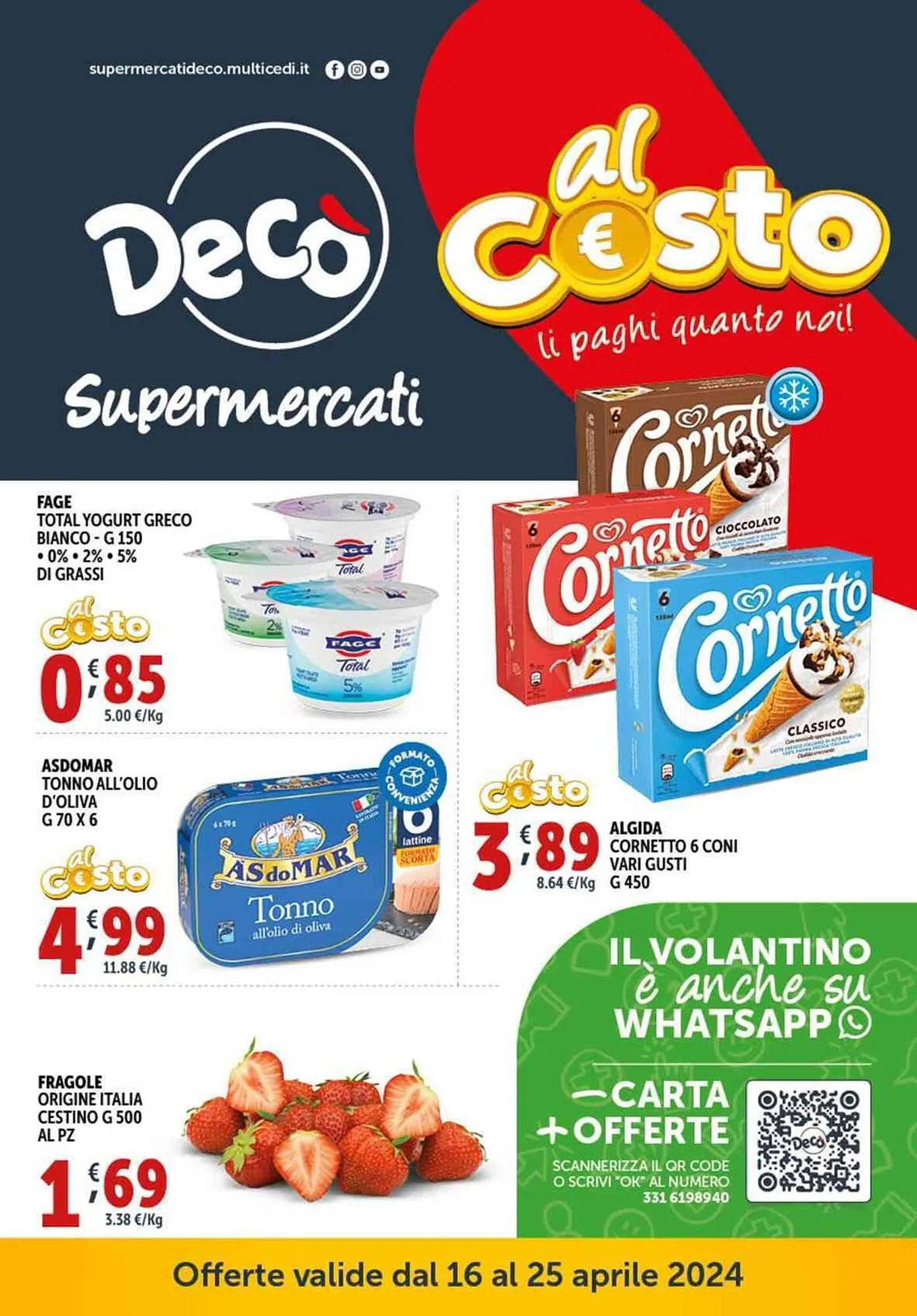 Volantino Deco Supermercati da 16 aprile a 25 aprile di 2024 - Pagina del volantino 1