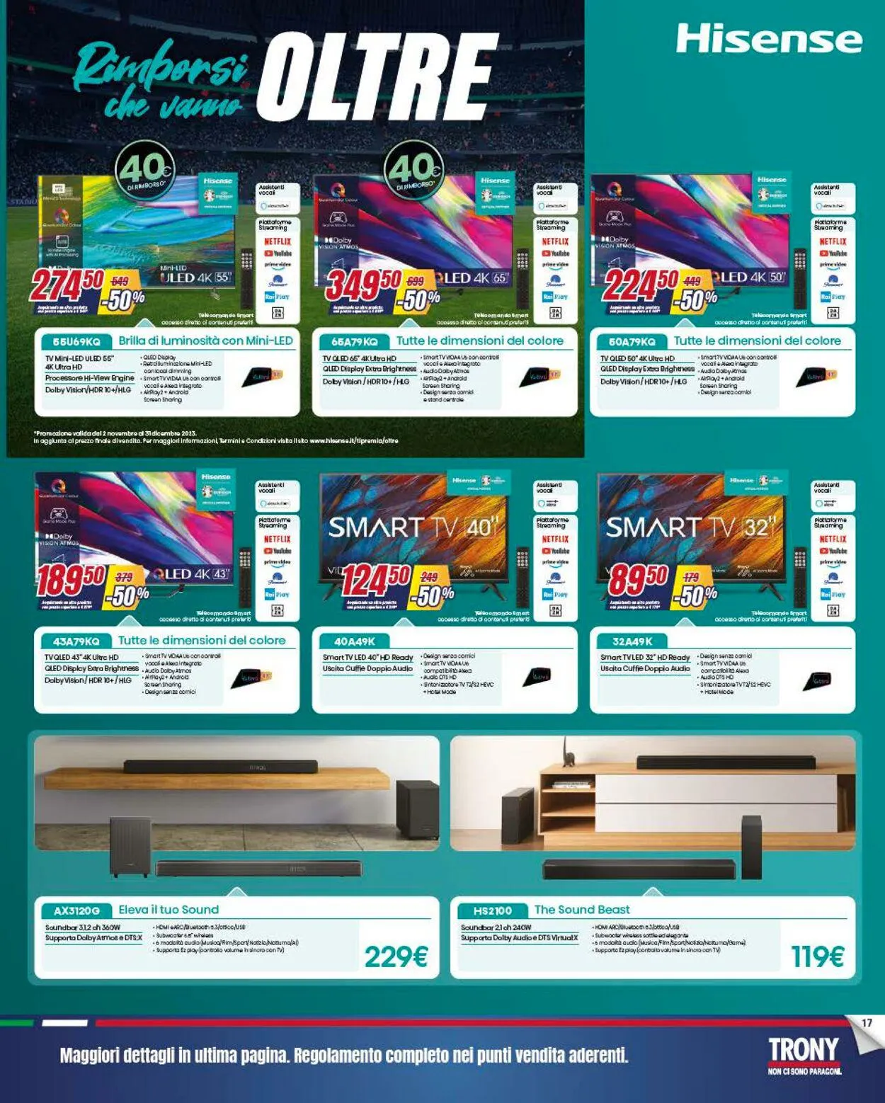 Trony - Palermo Volantino attuale da 30 novembre a 24 dicembre di 2023 - Pagina del volantino 17