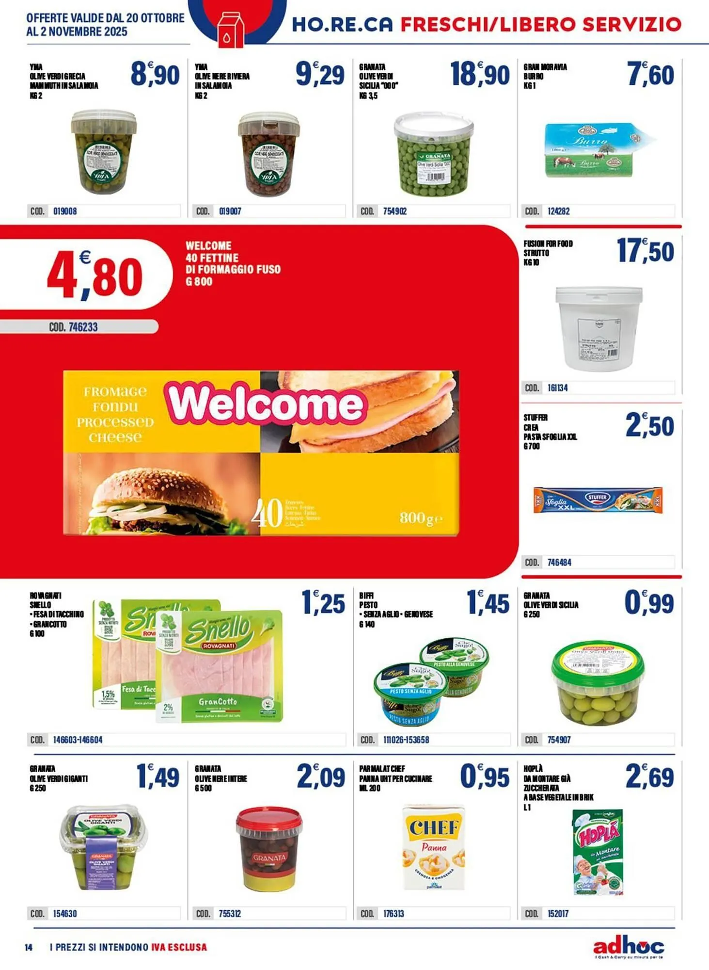Volantino Adhoc da 20 ottobre a 2 novembre di 2025 - Pagina del volantino 14