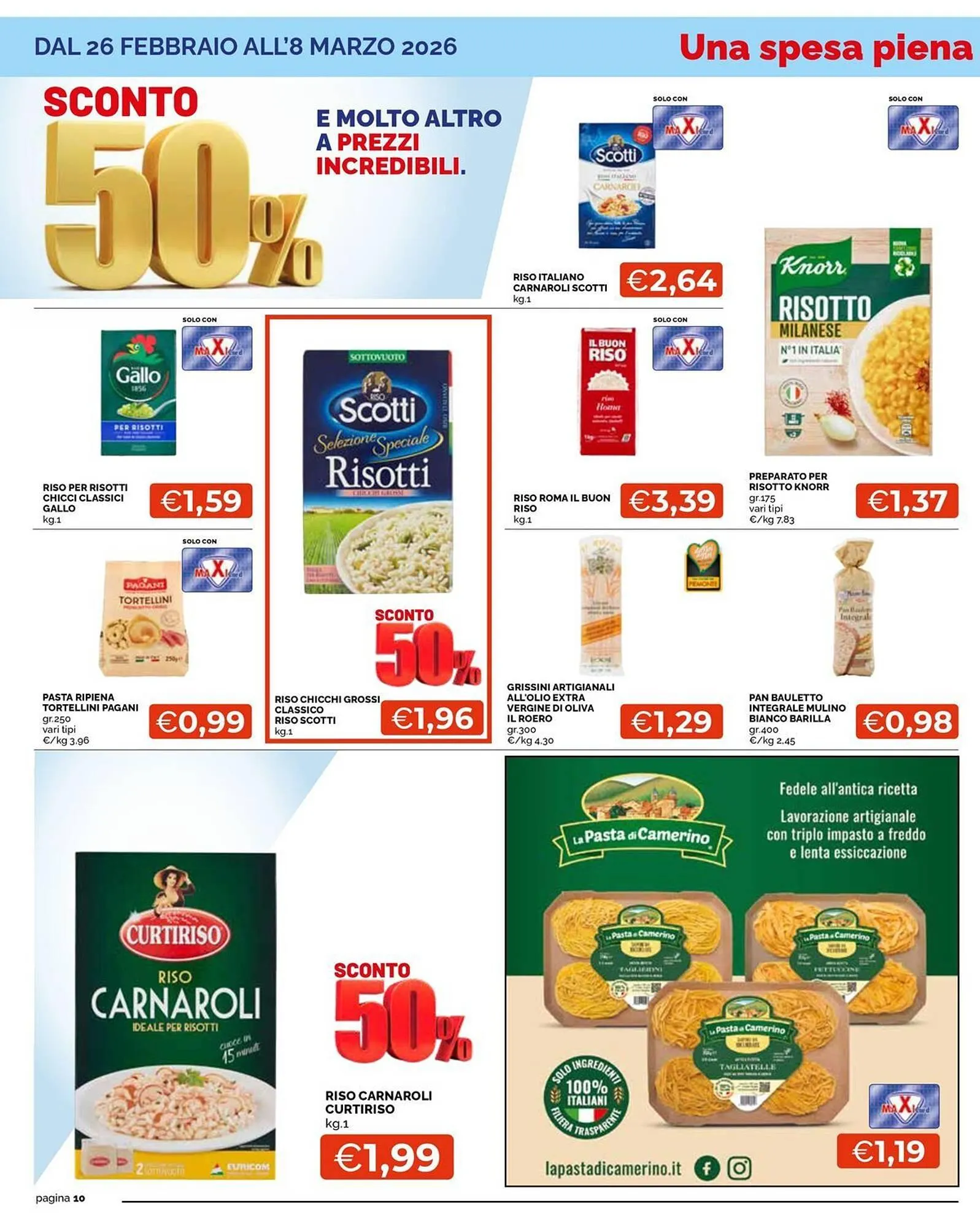 Volantino Maxisconto da 26 febbraio a 8 marzo di 2026 - Pagina del volantino 10
