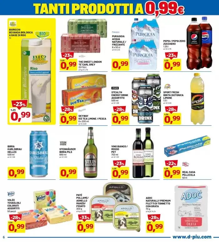 Tanti prodotti a 0,99 da 6 marzo a 16 marzo di 2025 - Pagina del volantino 6