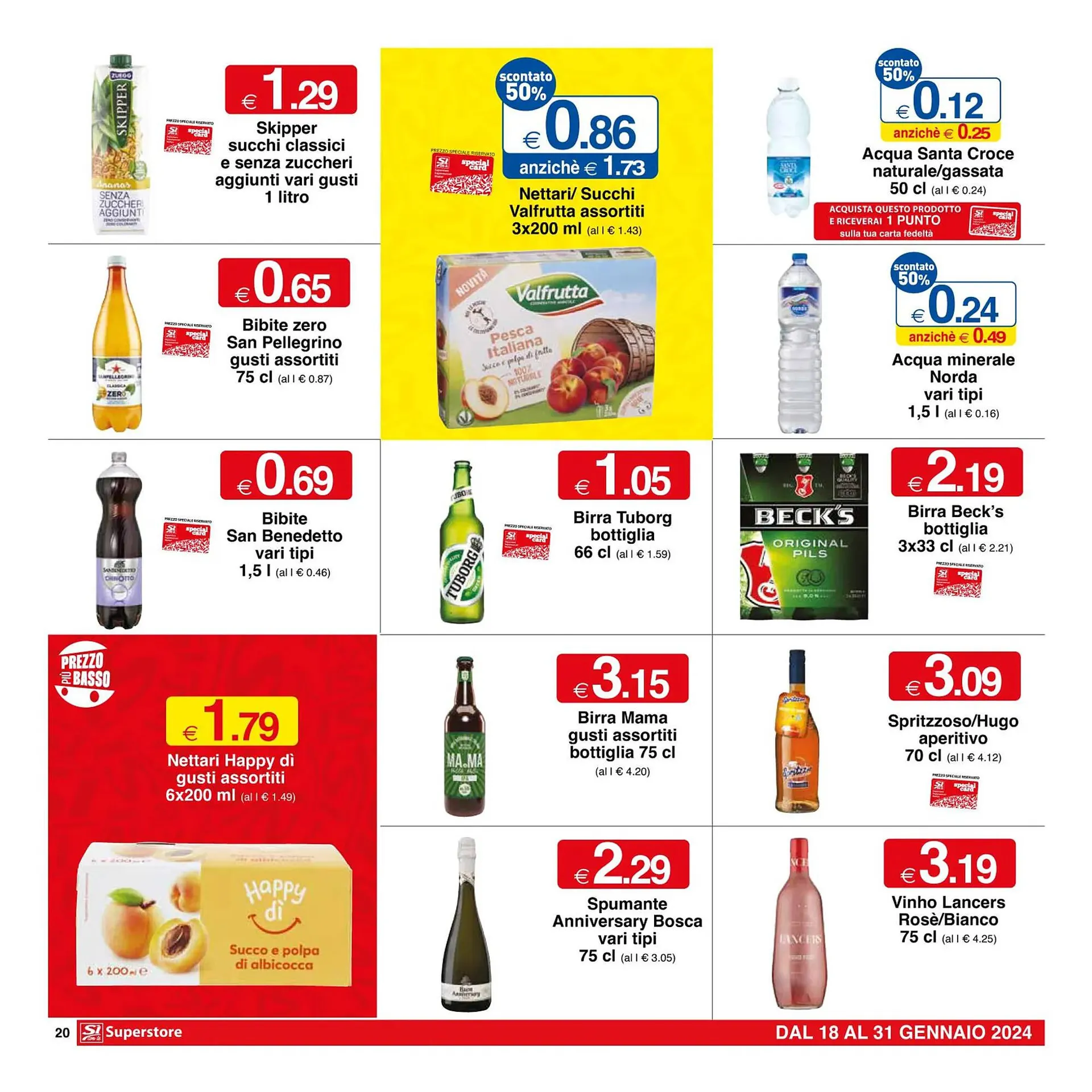 Volantino Sì con te Superstore da 18 gennaio a 31 gennaio di 2024 - Pagina del volantino 20