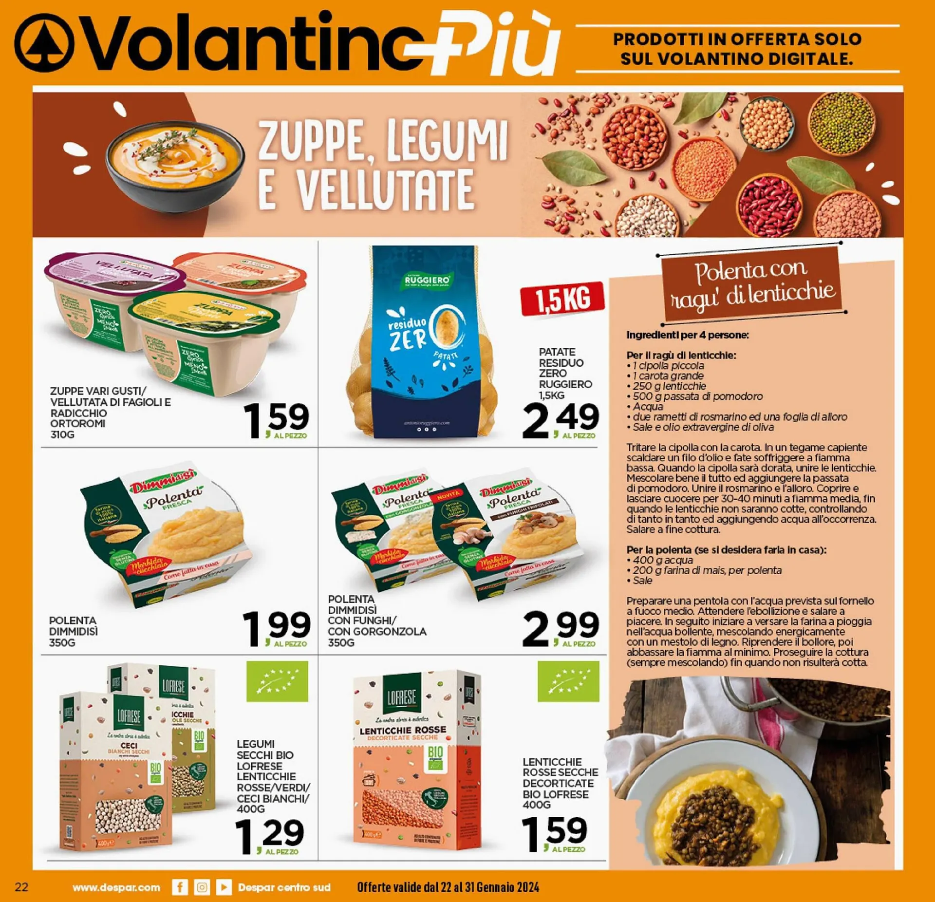 Volantino Iperspar da 22 gennaio a 31 gennaio di 2024 - Pagina del volantino 22