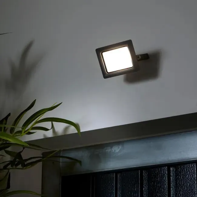 Faro da esterno con sensore di movimento Yonkers in alluminio, antracite, Modulo LED 20W INSPIRE