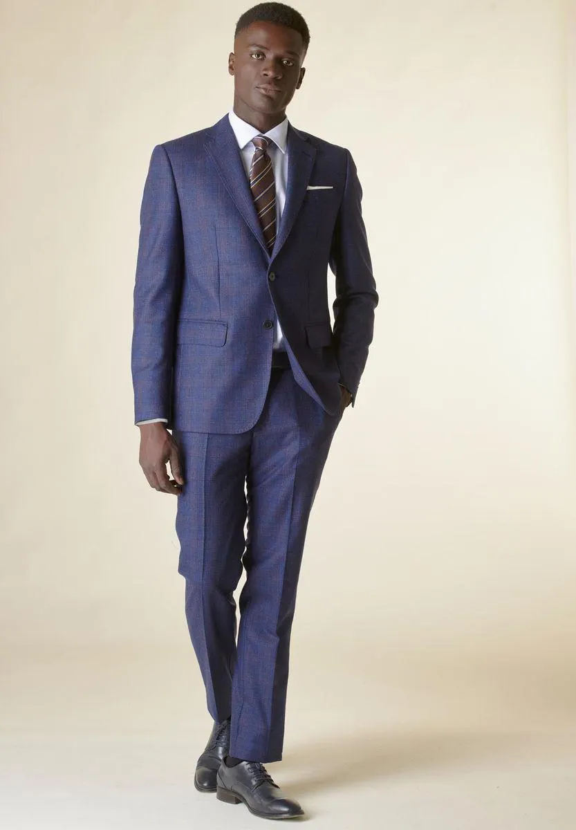 Abito bluette Galles lana-cashmere custom fit