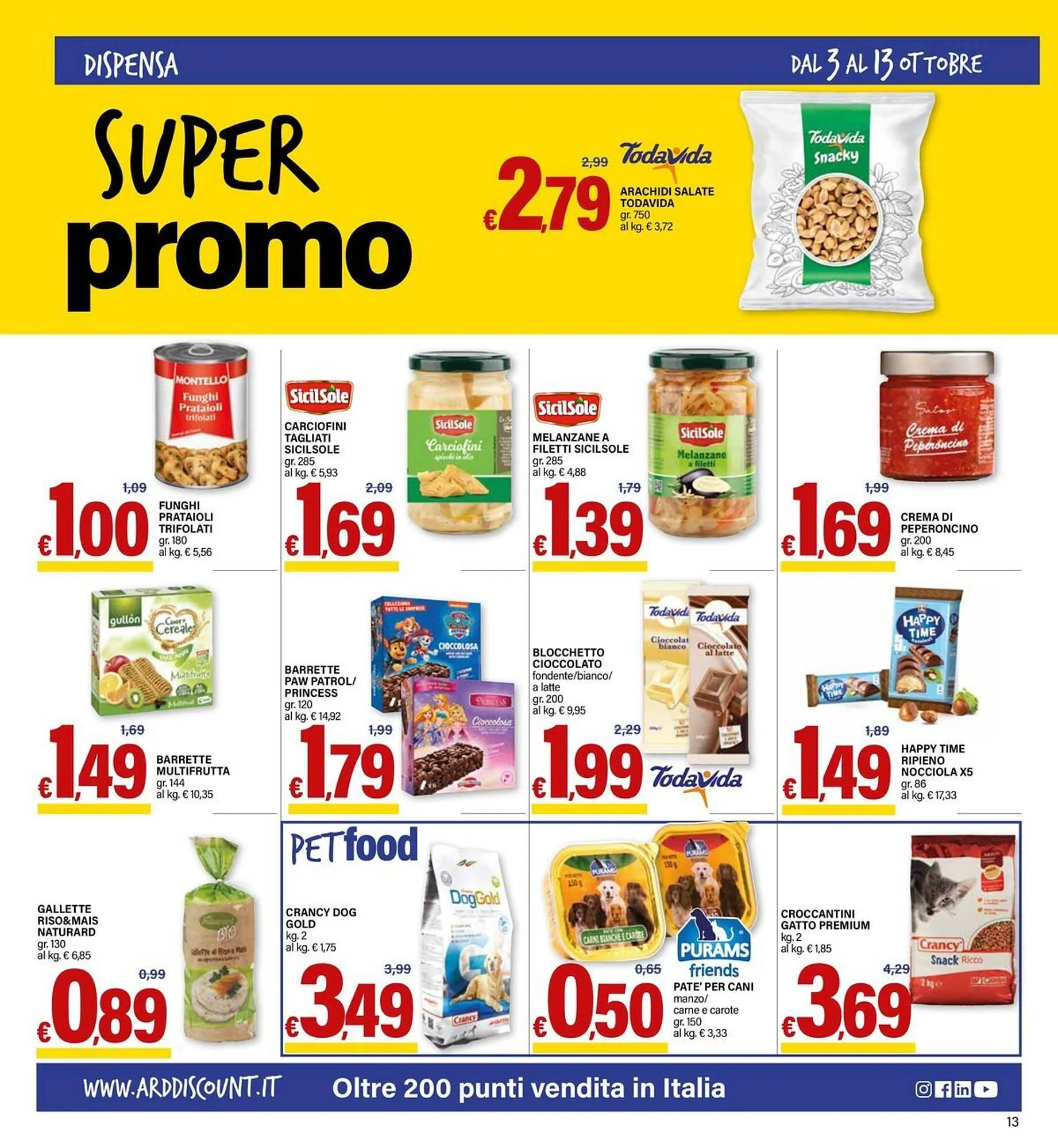 Volantino Ard Discount da 3 ottobre a 13 ottobre di 2024 - Pagina del volantino 13