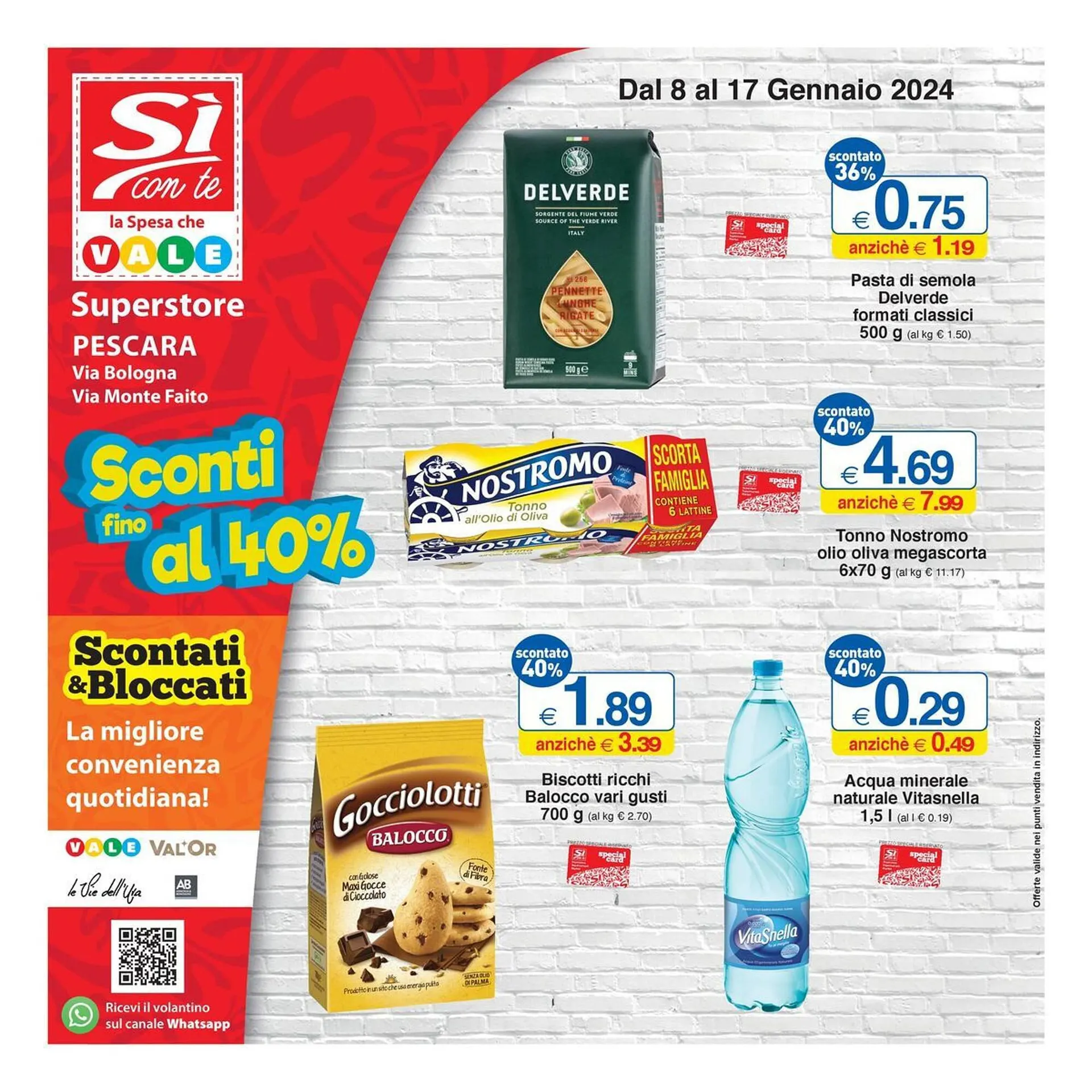 Volantino Sì con te Superstore da 8 gennaio a 17 gennaio di 2024 - Pagina del volantino 1