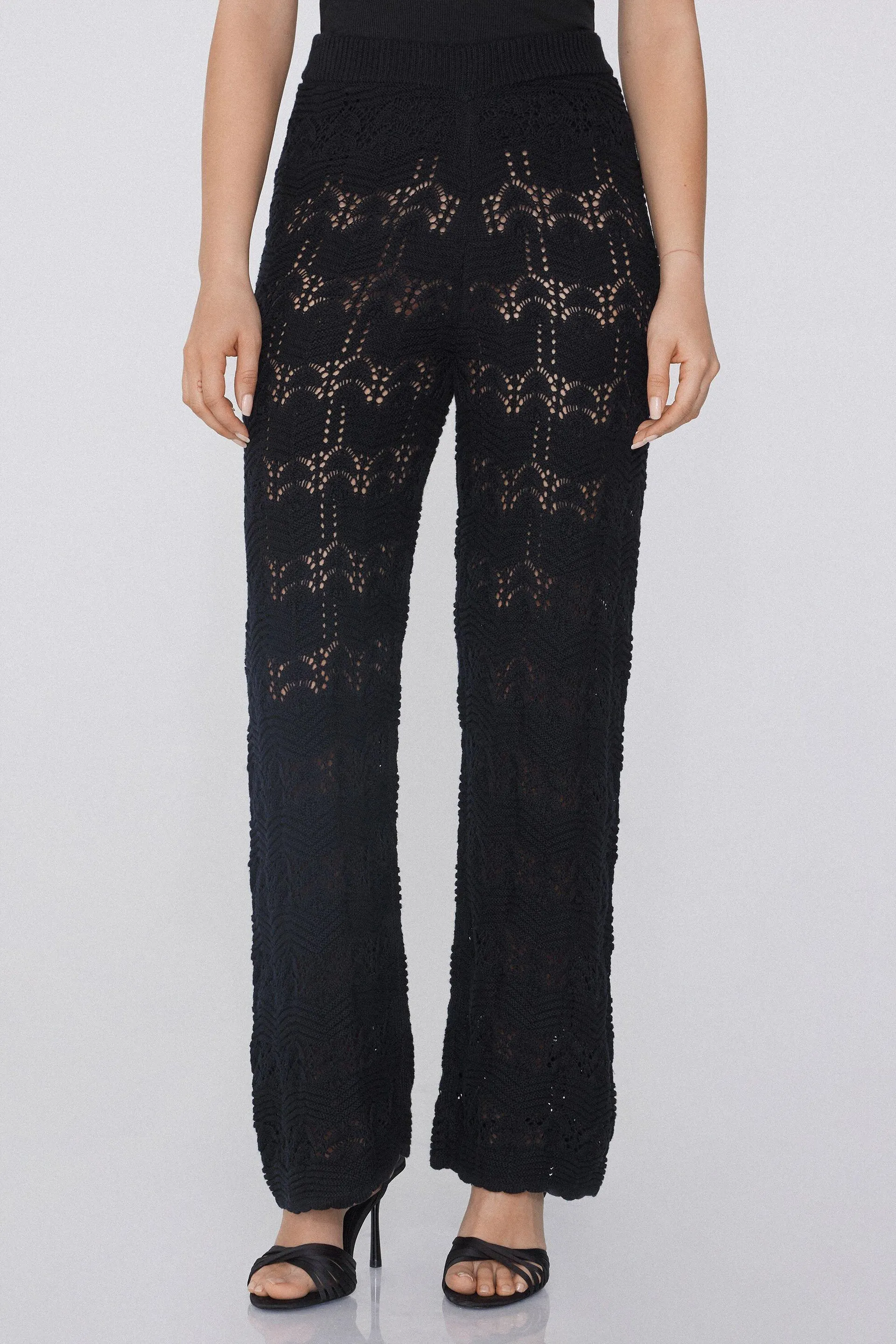 Pantaloni Lunghi Cotone 100% Crochet