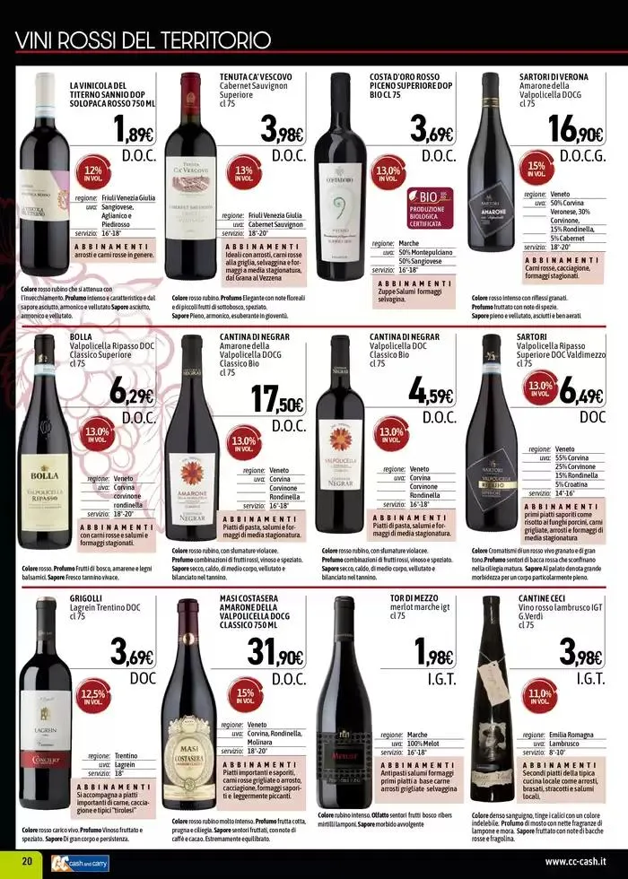 CARTA VINI da 7 aprile a 18 maggio di 2025 - Pagina del volantino 20