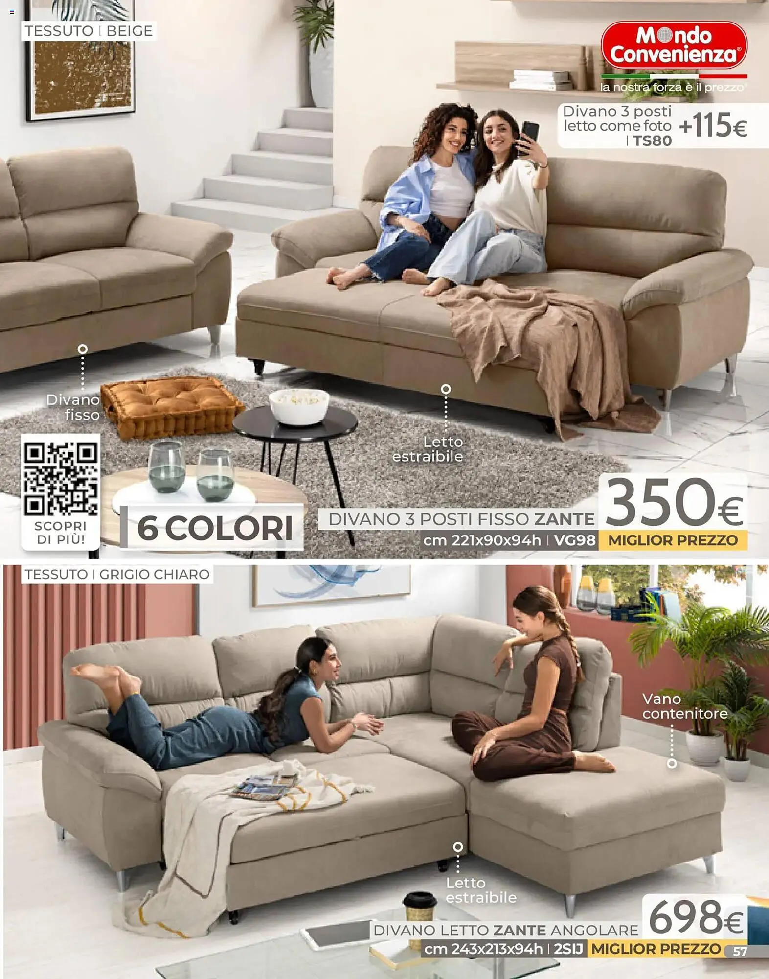 Volantino Mondo Convenienza da 4 gennaio a 31 gennaio di 2026 - Pagina del volantino 57