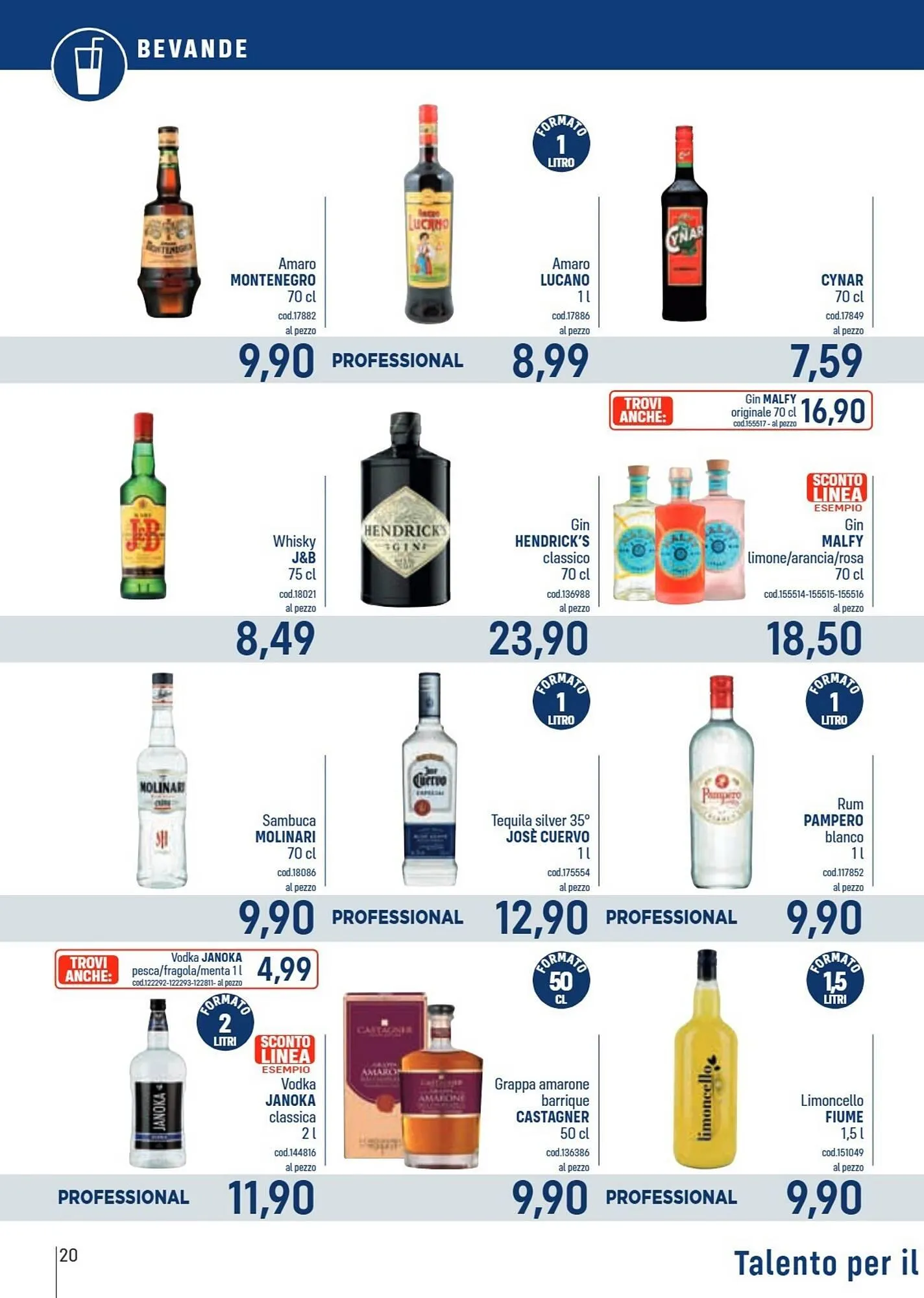 Volantino Talento Professional Store da 10 novembre a 23 novembre di 2025 - Pagina del volantino 20