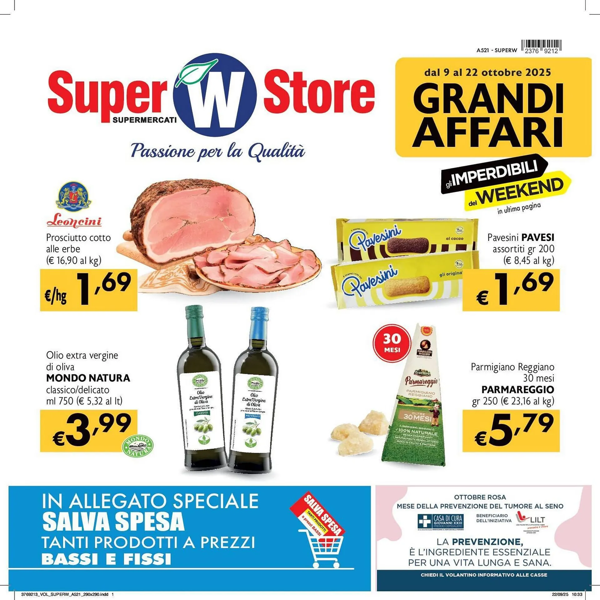 Volantino SuperW da 9 ottobre a 22 ottobre di 2025 - Pagina del volantino 1