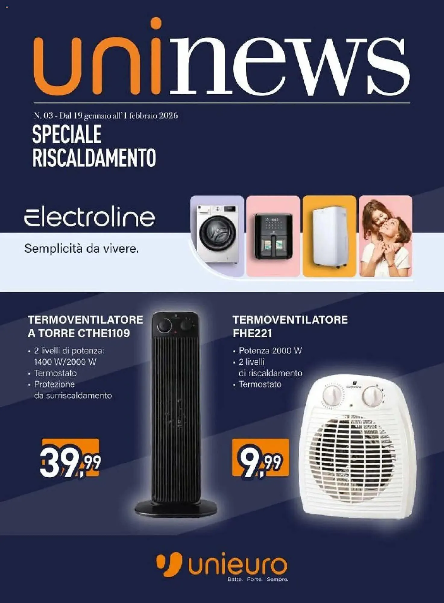 Volantino Unieuro da 19 gennaio a 1 febbraio di 2026 - Pagina del volantino 1