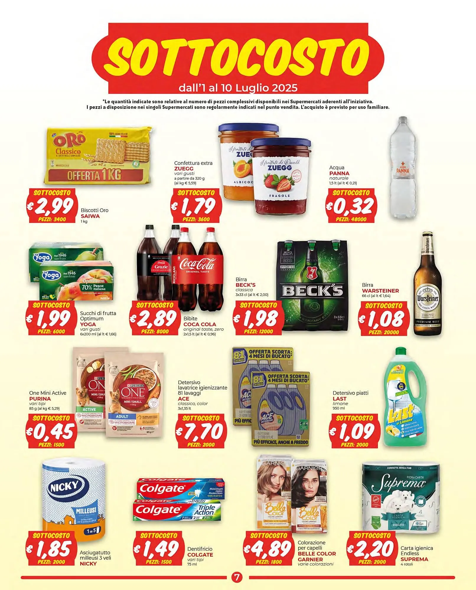Volantino Supermercati Nonna Isa da 1 luglio a 13 luglio di 2025 - Pagina del volantino 7