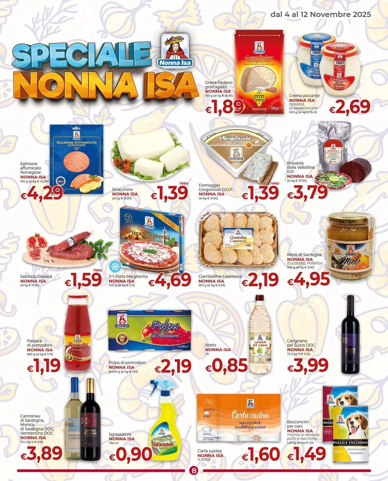Volantino Supermercati Nonna Isa da 4 novembre a 12 novembre di 2025 - Pagina del volantino 8