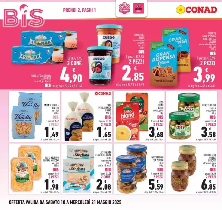 RIAPERTURA CONAD OLBIA da 10 maggio a 21 maggio di 2025 - Pagina del volantino 4