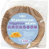 VIKIT 25 PIROTTINI CON DIAMETRO 20 CENTIMETRI e 4 CENTIMETRI DI ALTEZZA PER FRIGGITRCE AD ARIA CON CAPACITA' 3-5 LT