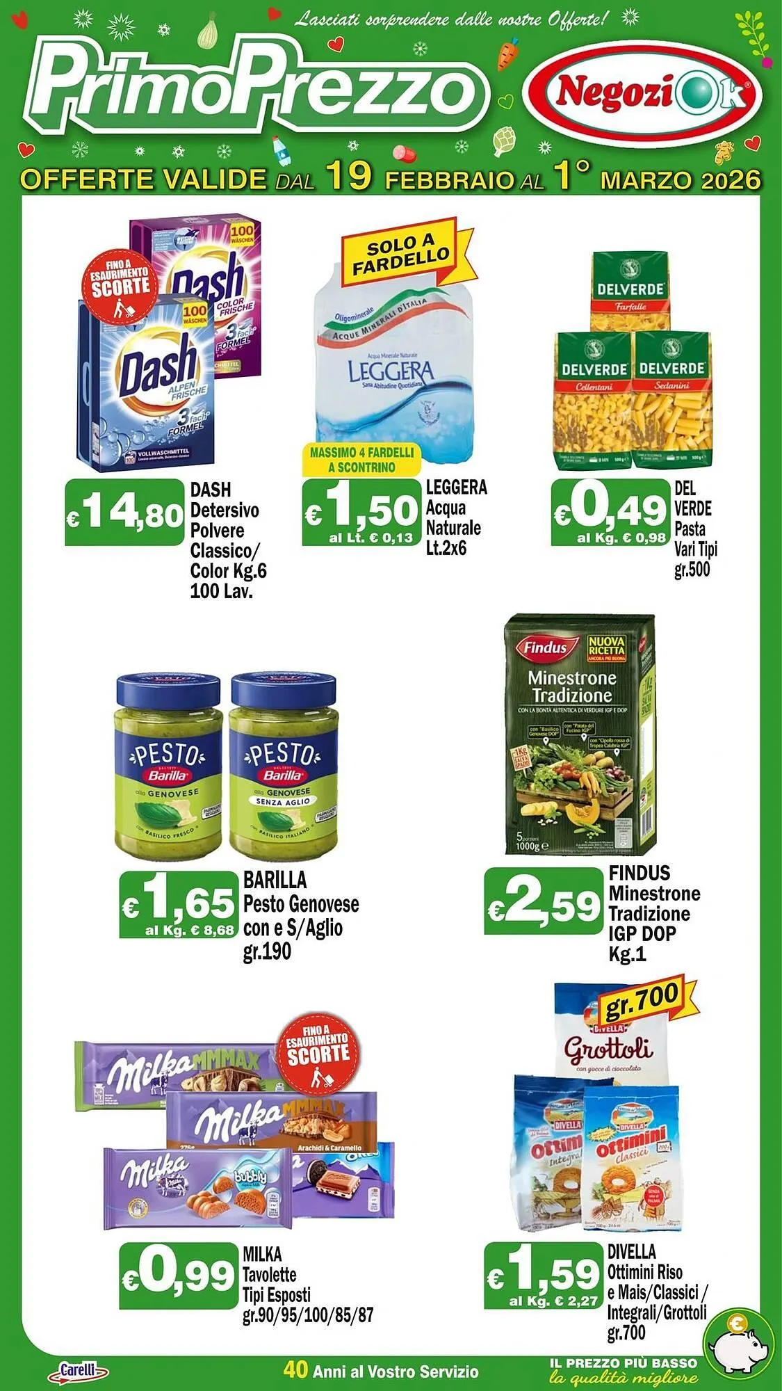 Volantino Primo Prezzo da 19 febbraio a 1 marzo di 2026 - Pagina del volantino 1