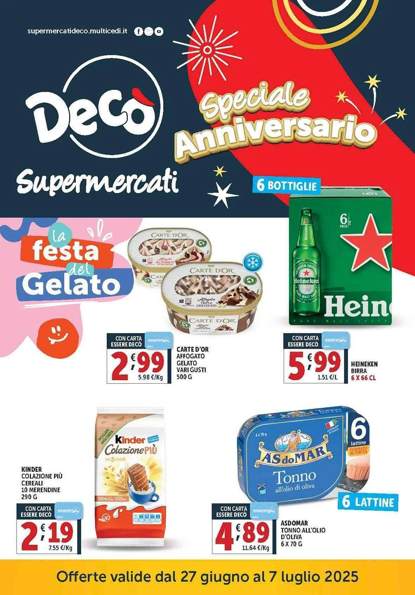 Volantino Deco Supermercati da 27 giugno a 7 luglio di 2025 - Pagina del volantino 1