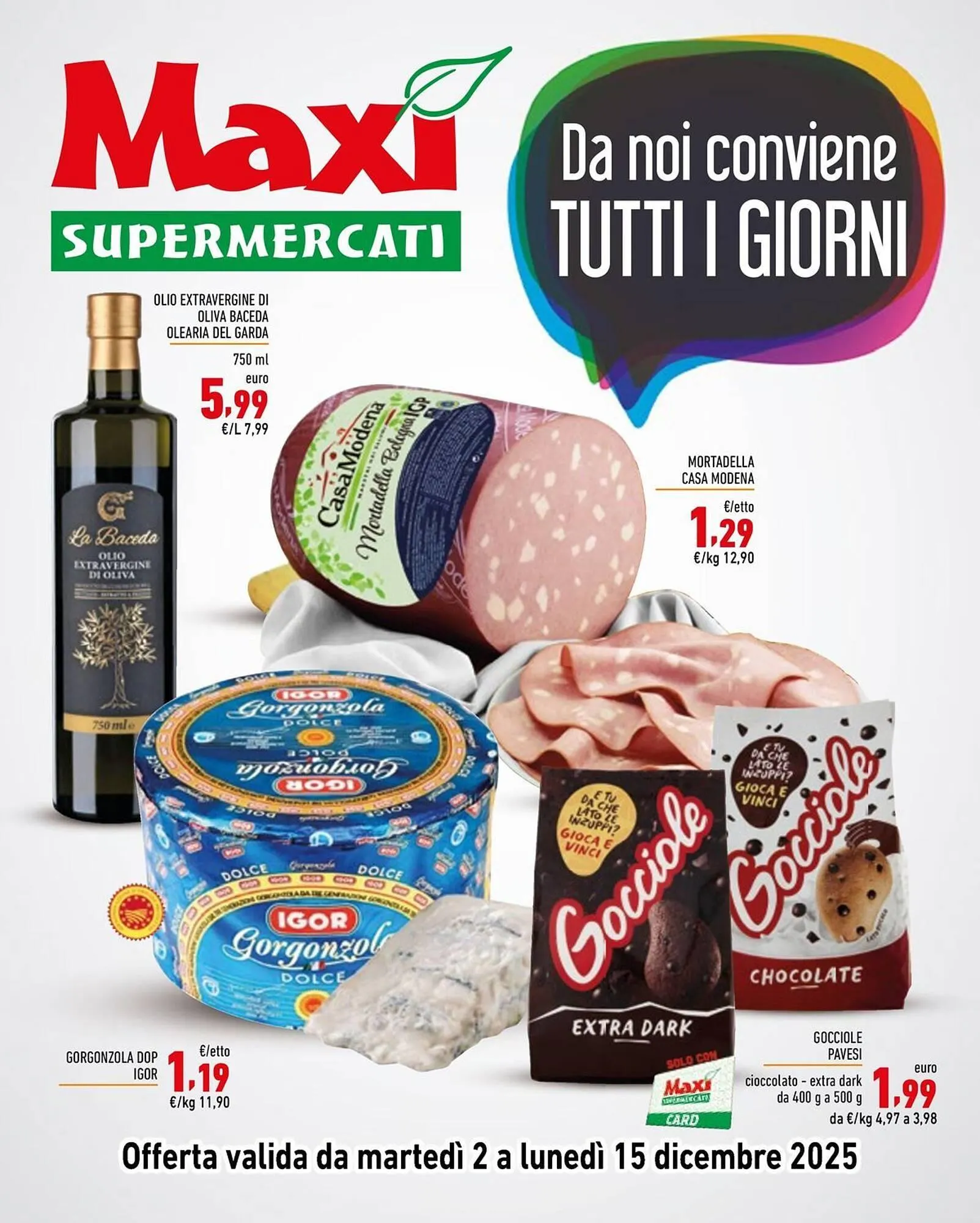 Volantino Maxi Supermercati da 2 dicembre a 15 dicembre di 2025 - Pagina del volantino 1