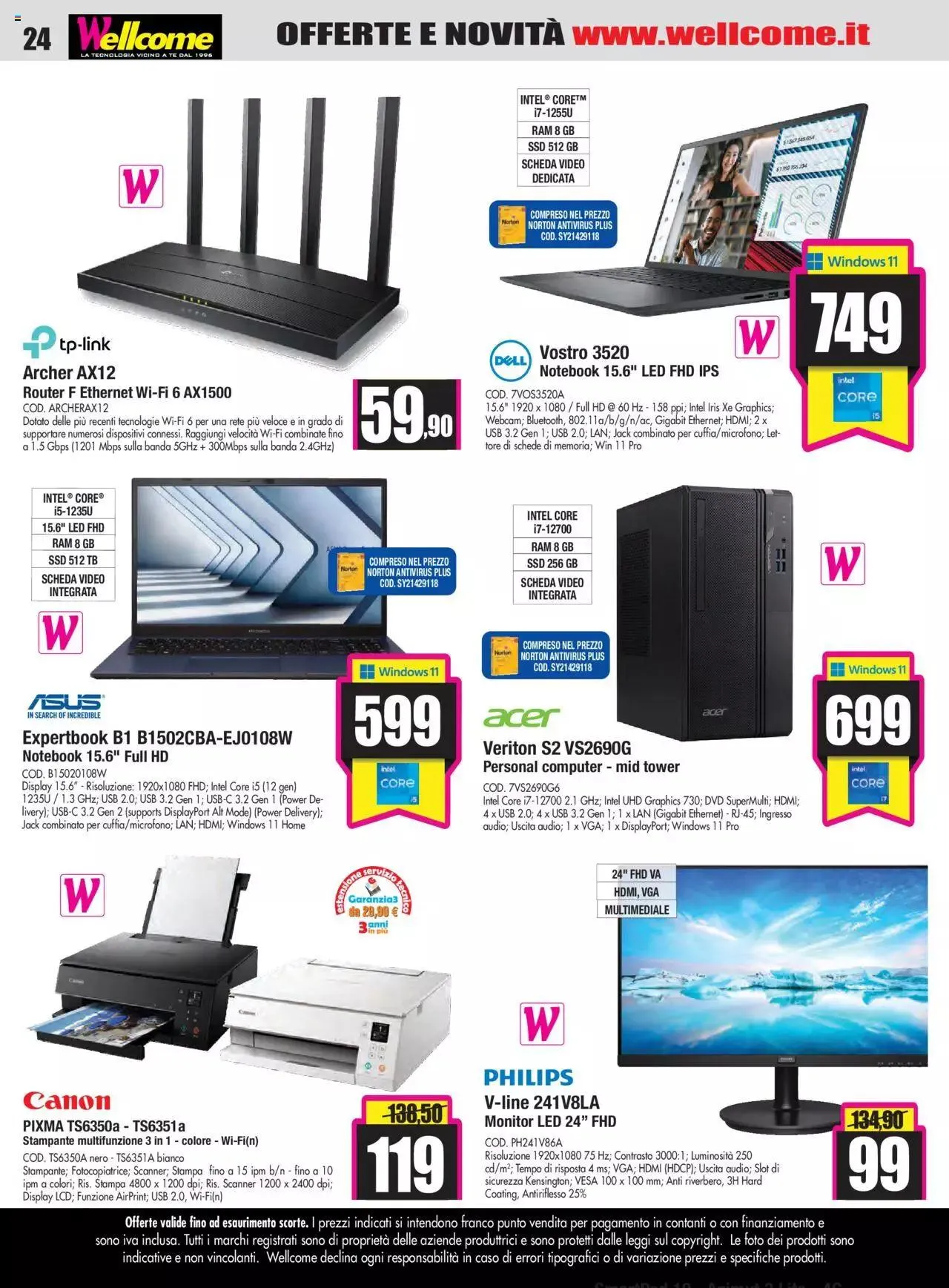 Volantino Wellcome da 25 luglio a 11 settembre di 2023 - Pagina del volantino 24