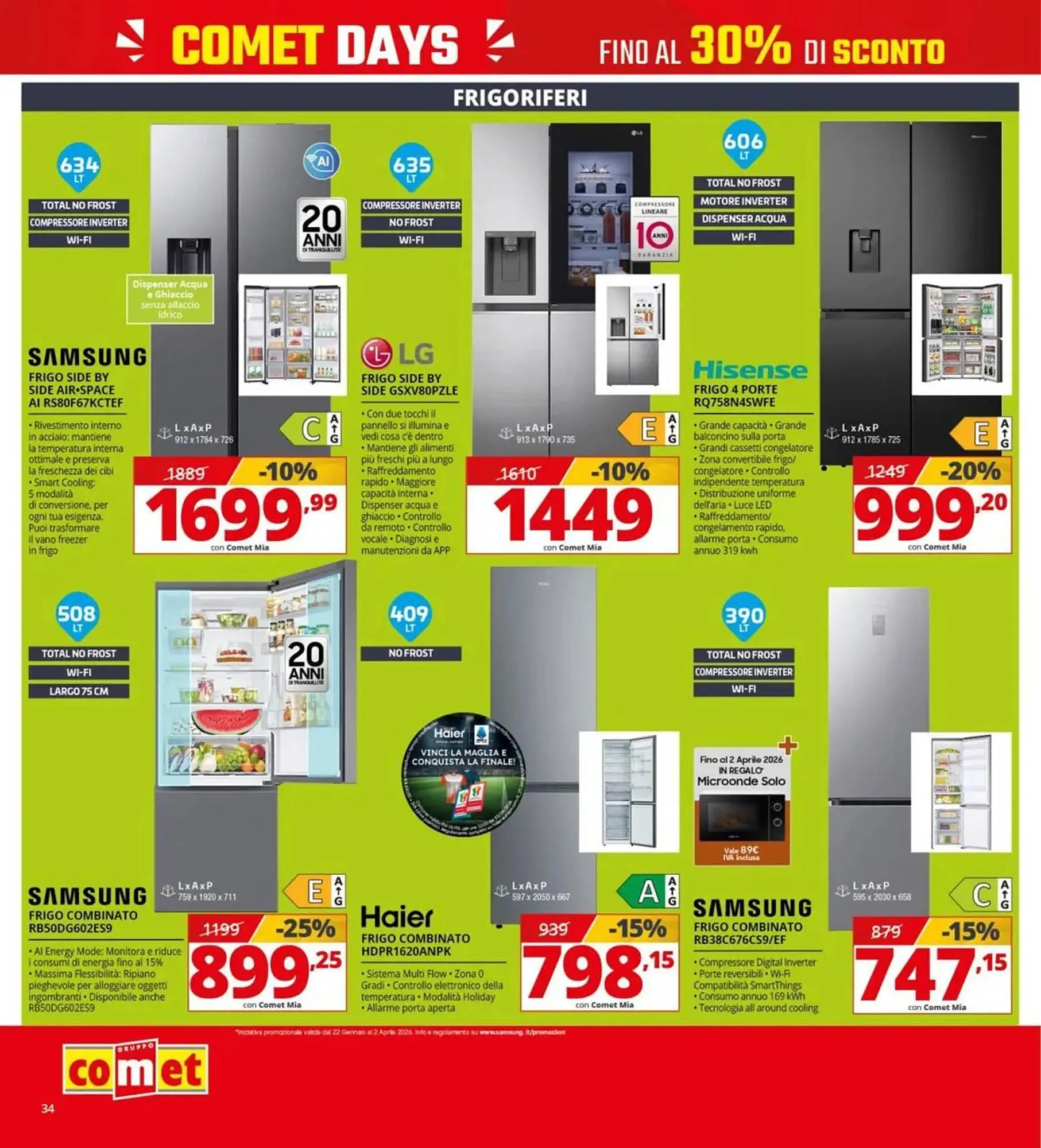 Volantino Comet da 19 marzo a 8 aprile di 2026 - Pagina del volantino 34