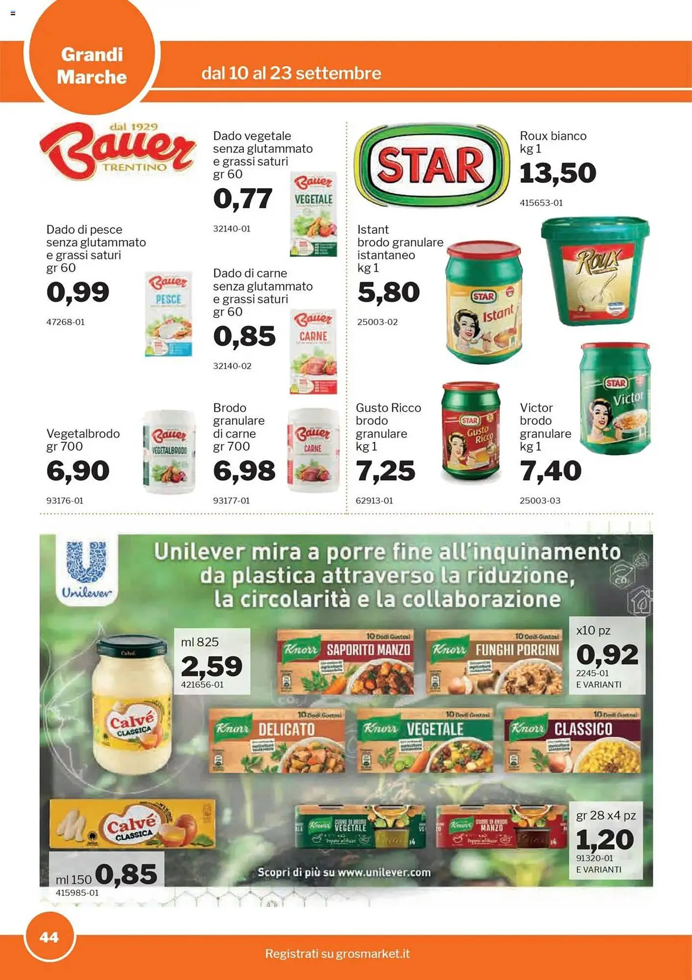 Volantino GrosMarket da 10 settembre a 23 settembre di 2025 - Pagina del volantino 44