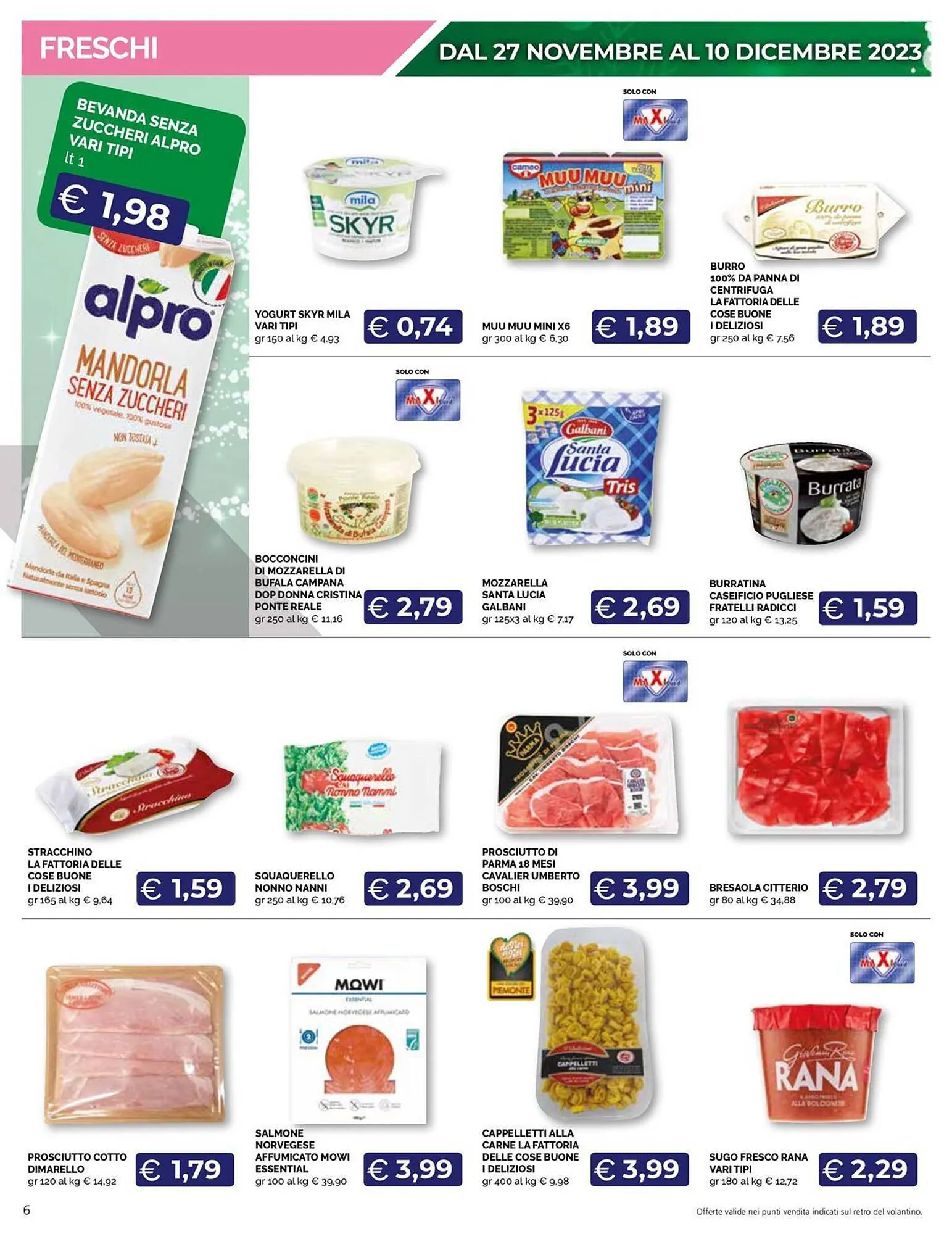 Volantino Maxisconto da 27 novembre a 10 dicembre di 2023 - Pagina del volantino 6