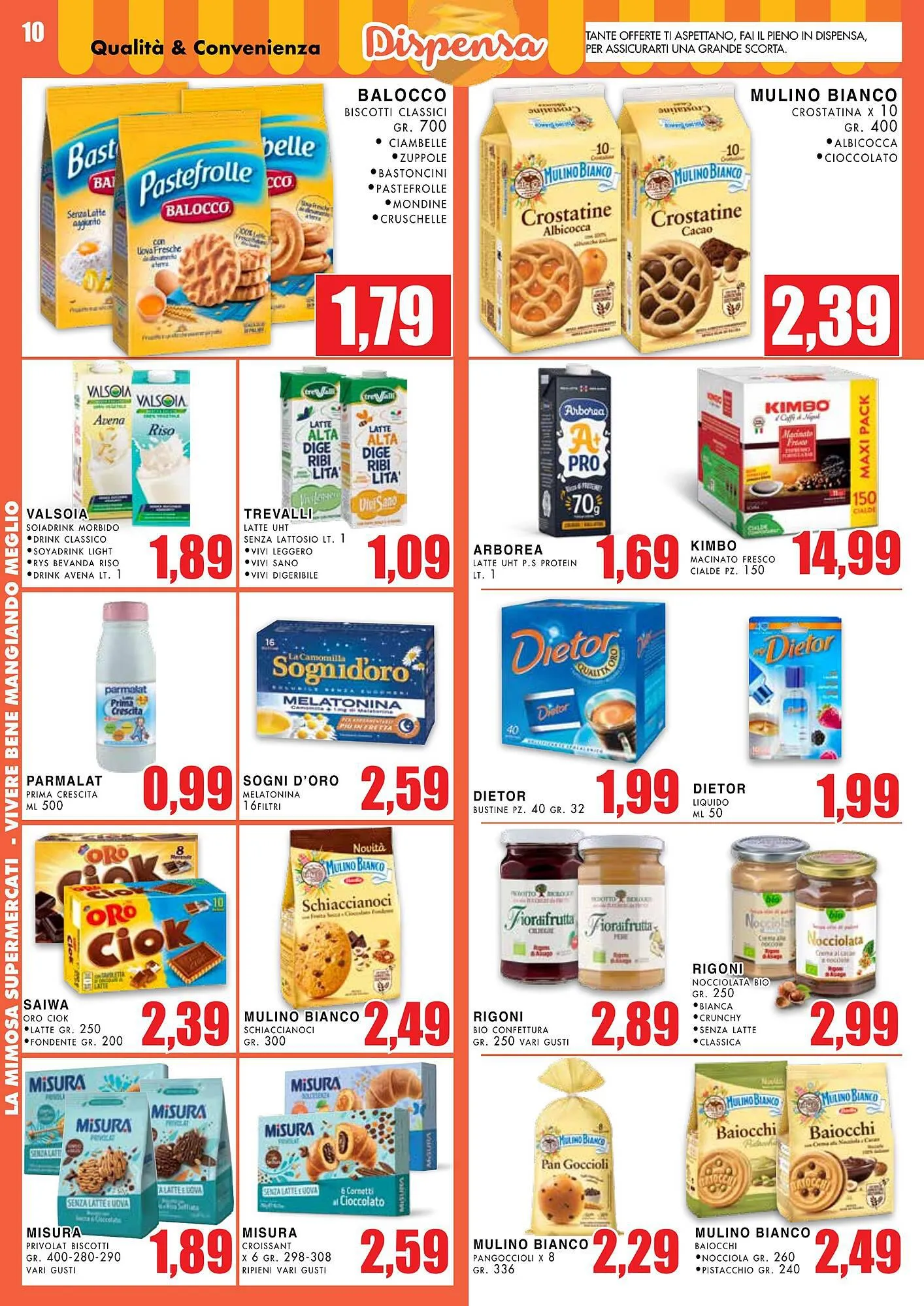 Volantino La Mimosa Supermercati da 15 aprile a 28 aprile di 2024 - Pagina del volantino 10