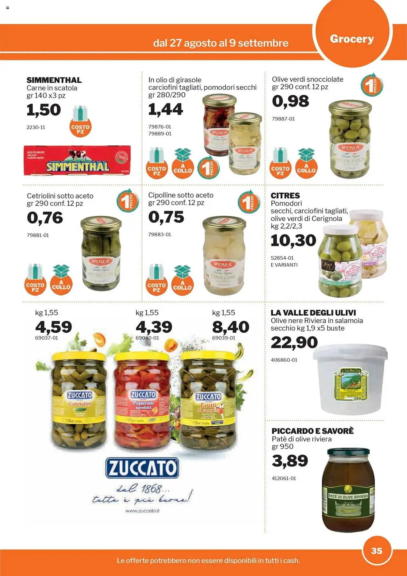 Volantino GrosMarket da 27 agosto a 9 settembre di 2025 - Pagina del volantino 35