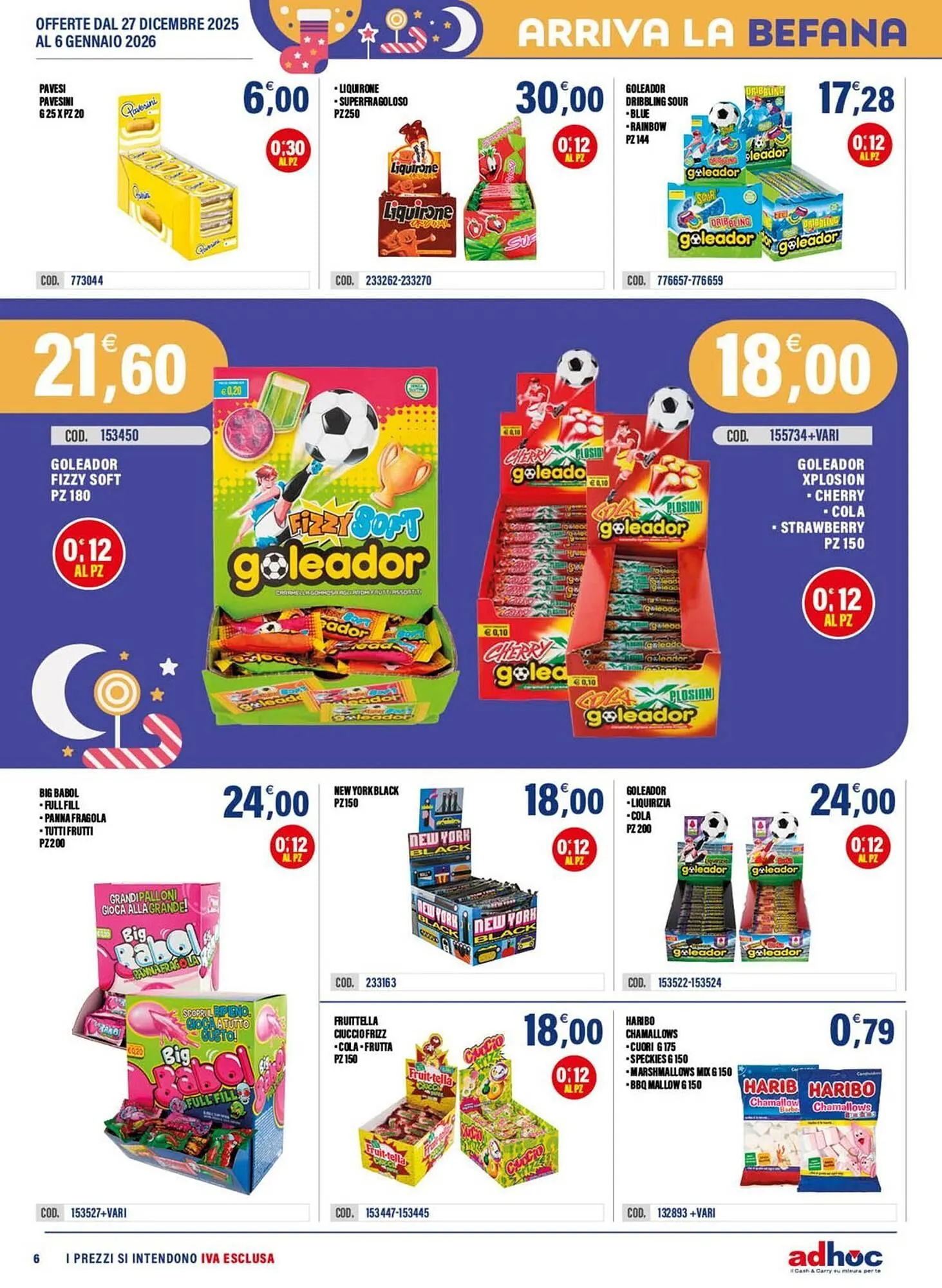 Volantino Adhoc da 29 dicembre a 6 gennaio di 2026 - Pagina del volantino 6