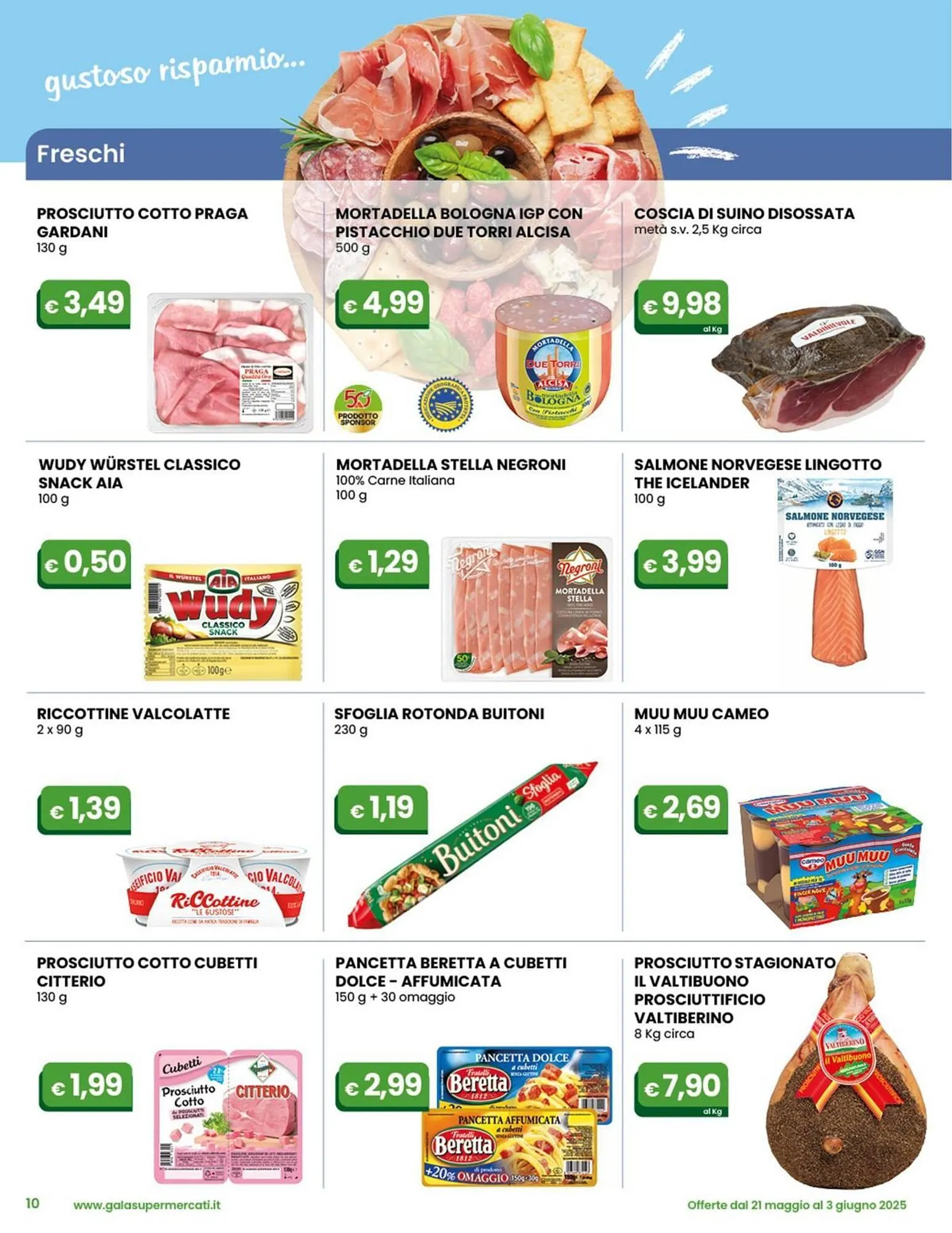 Volantino Gala Supermercati da 21 maggio a 3 giugno di 2025 - Pagina del volantino 10