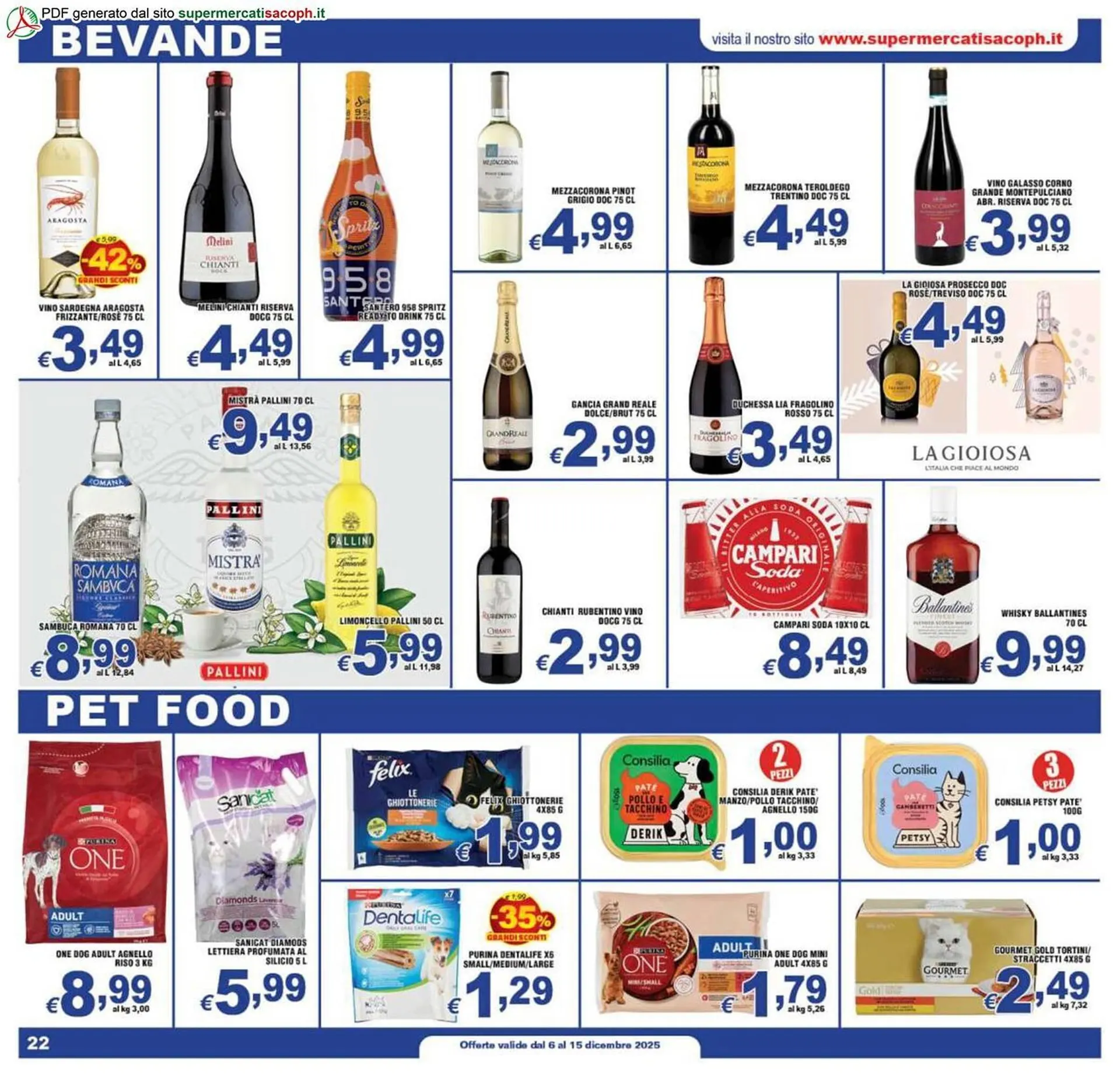 Volantino Sacoph da 6 dicembre a 15 dicembre di 2025 - Pagina del volantino 22