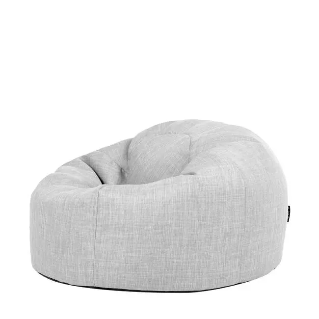 Pouf classico da esterno Icon in tessuto grigio, 50x85 cm, Made in Germany, Oeko-Tex®