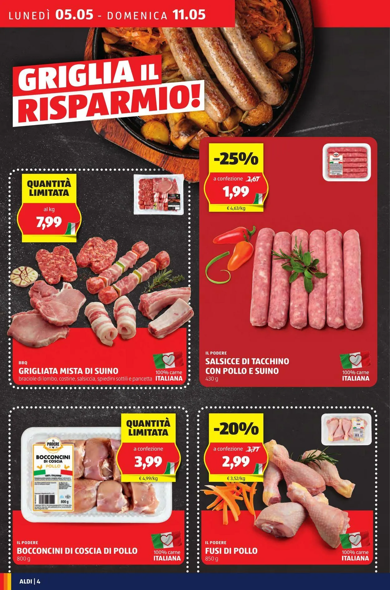 Aldi Volantino attuale da 5 maggio a 11 maggio di 2025 - Pagina del volantino 4