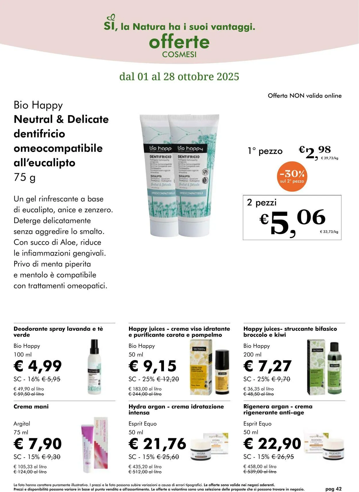 Natura Sì Volantino attuale da 23 ottobre a 6 novembre di 2025 - Pagina del volantino 42