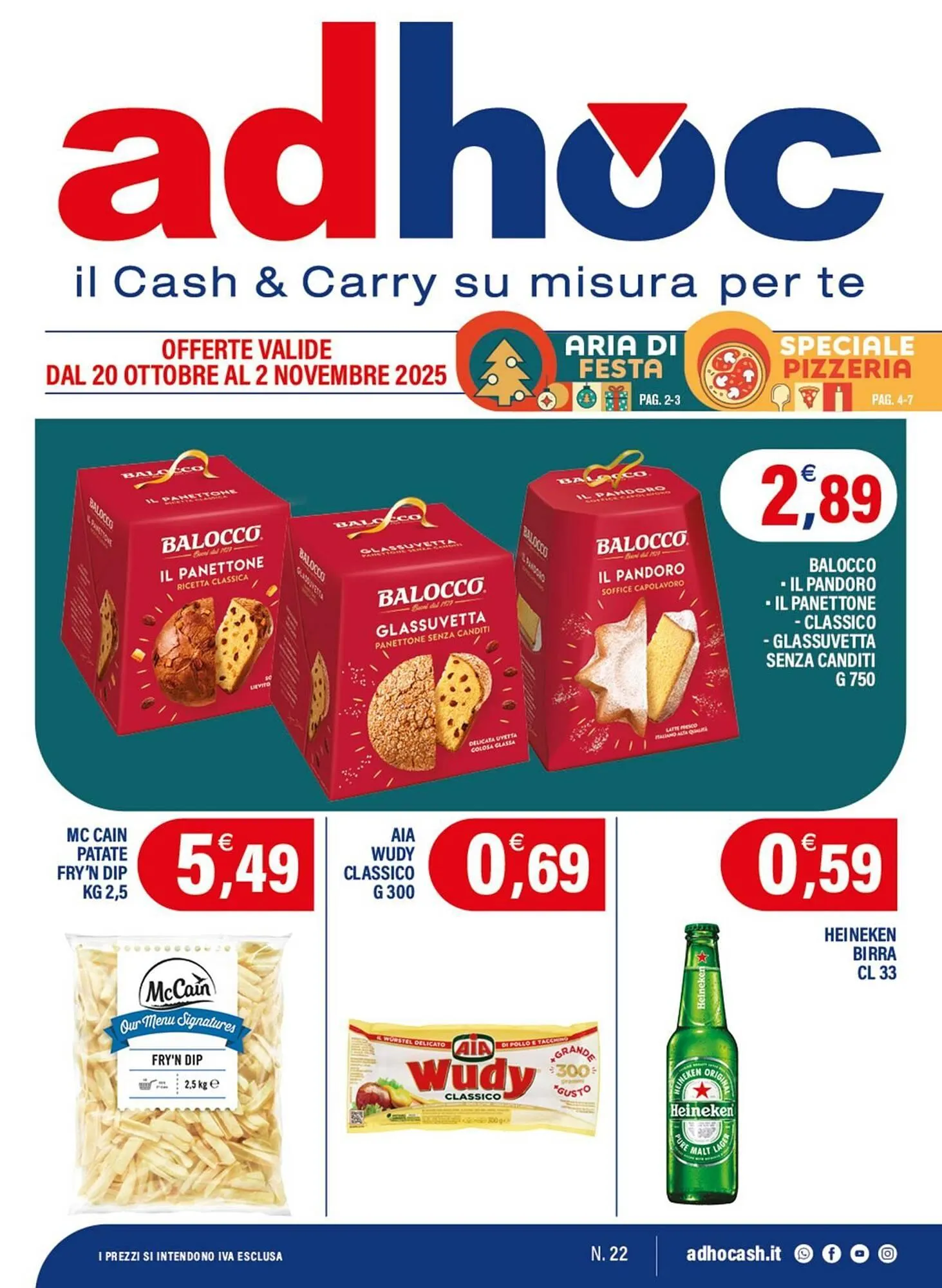 Volantino Adhoc da 20 ottobre a 2 novembre di 2025 - Pagina del volantino 1