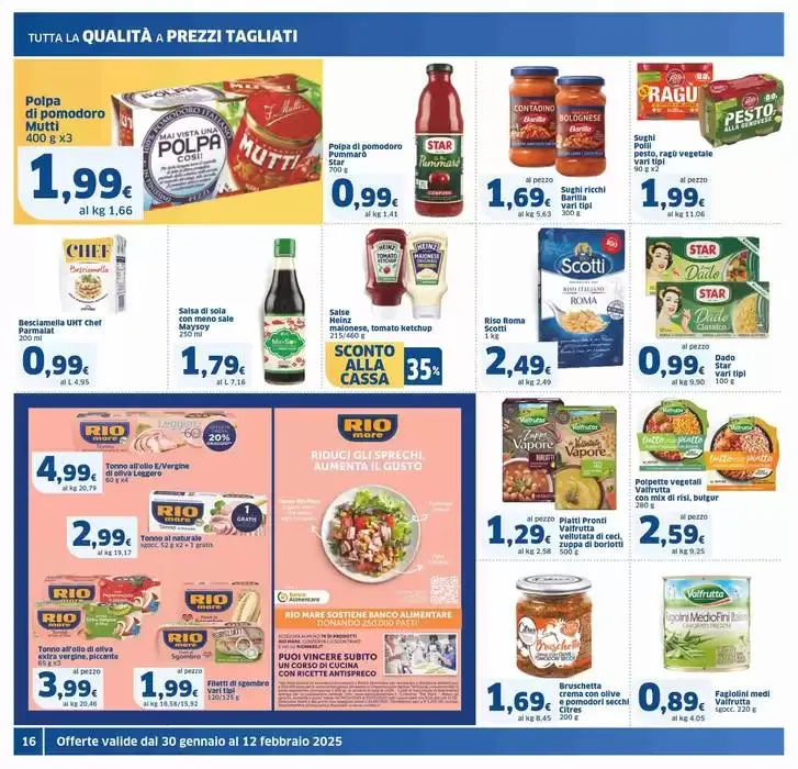 Sconti altissimi + Si Chef!, Sigma da 30 gennaio a 12 febbraio di 2025 - Pagina del volantino 16