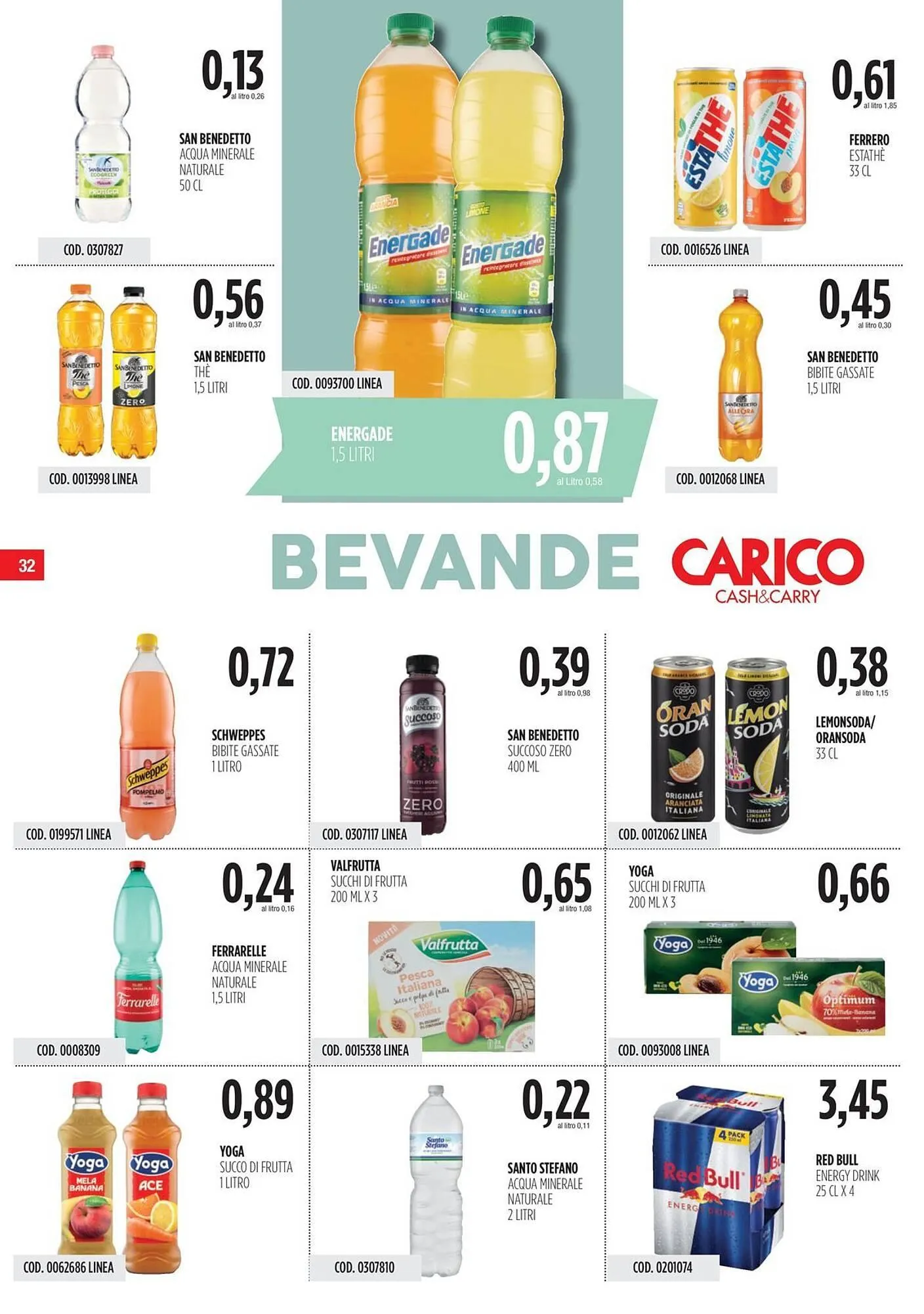 Volantino Carico Cash & Carry da 3 luglio a 16 luglio di 2025 - Pagina del volantino 32