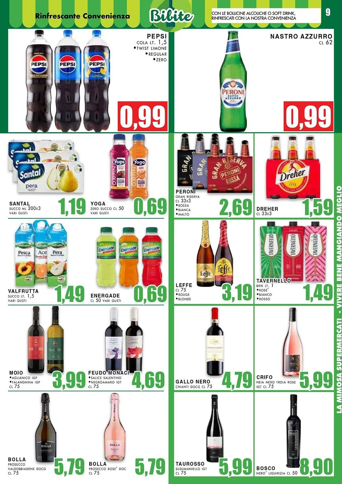 Volantino La Mimosa Supermercati da 20 ottobre a 2 novembre di 2025 - Pagina del volantino 9