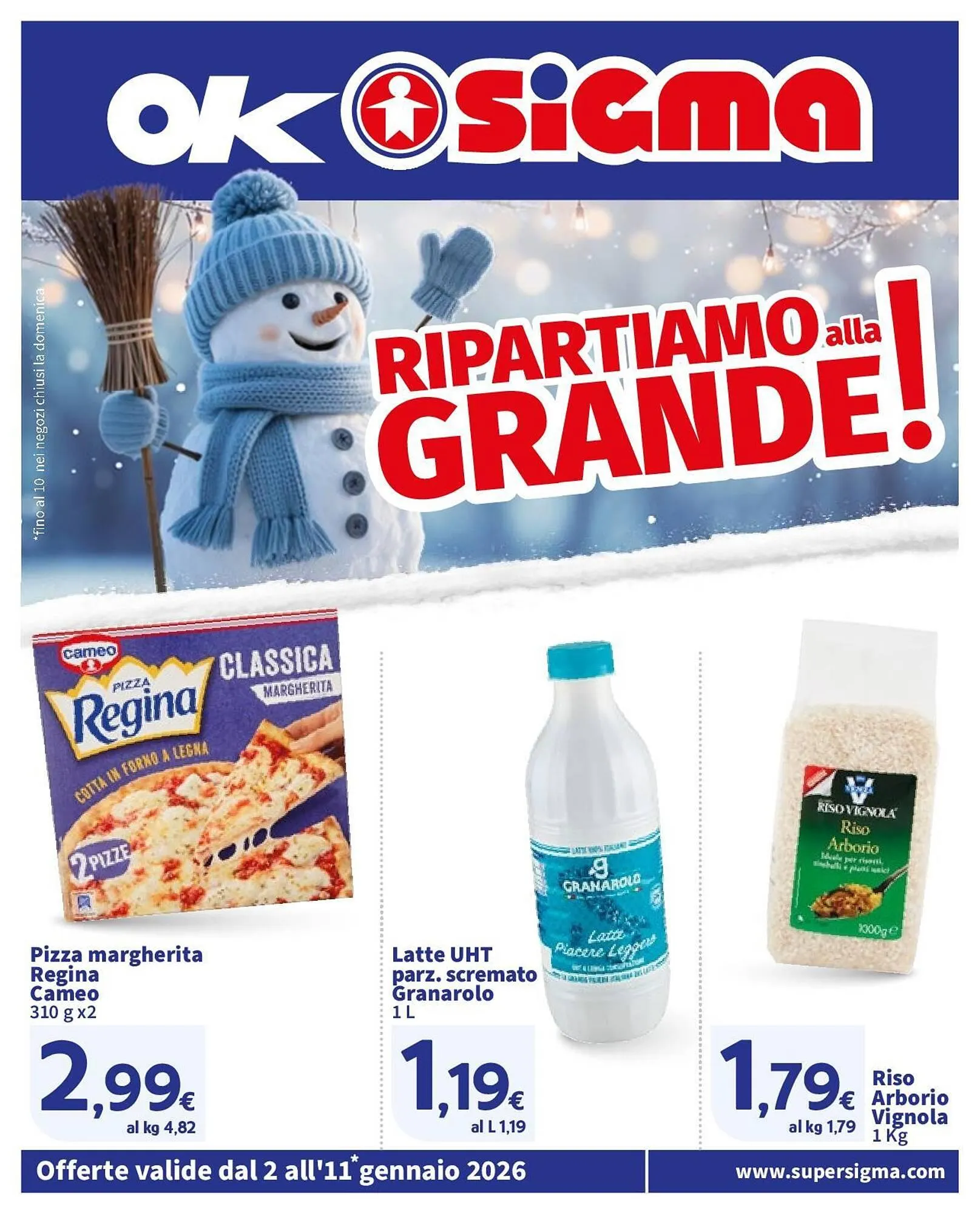 Volantino Ok Sigma da 2 gennaio a 21 gennaio di 2026 - Pagina del volantino 1