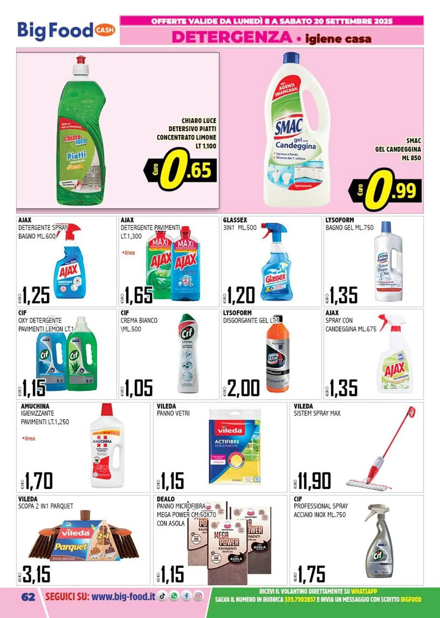 Volantino Big Food da 8 settembre a 20 settembre di 2025 - Pagina del volantino 62